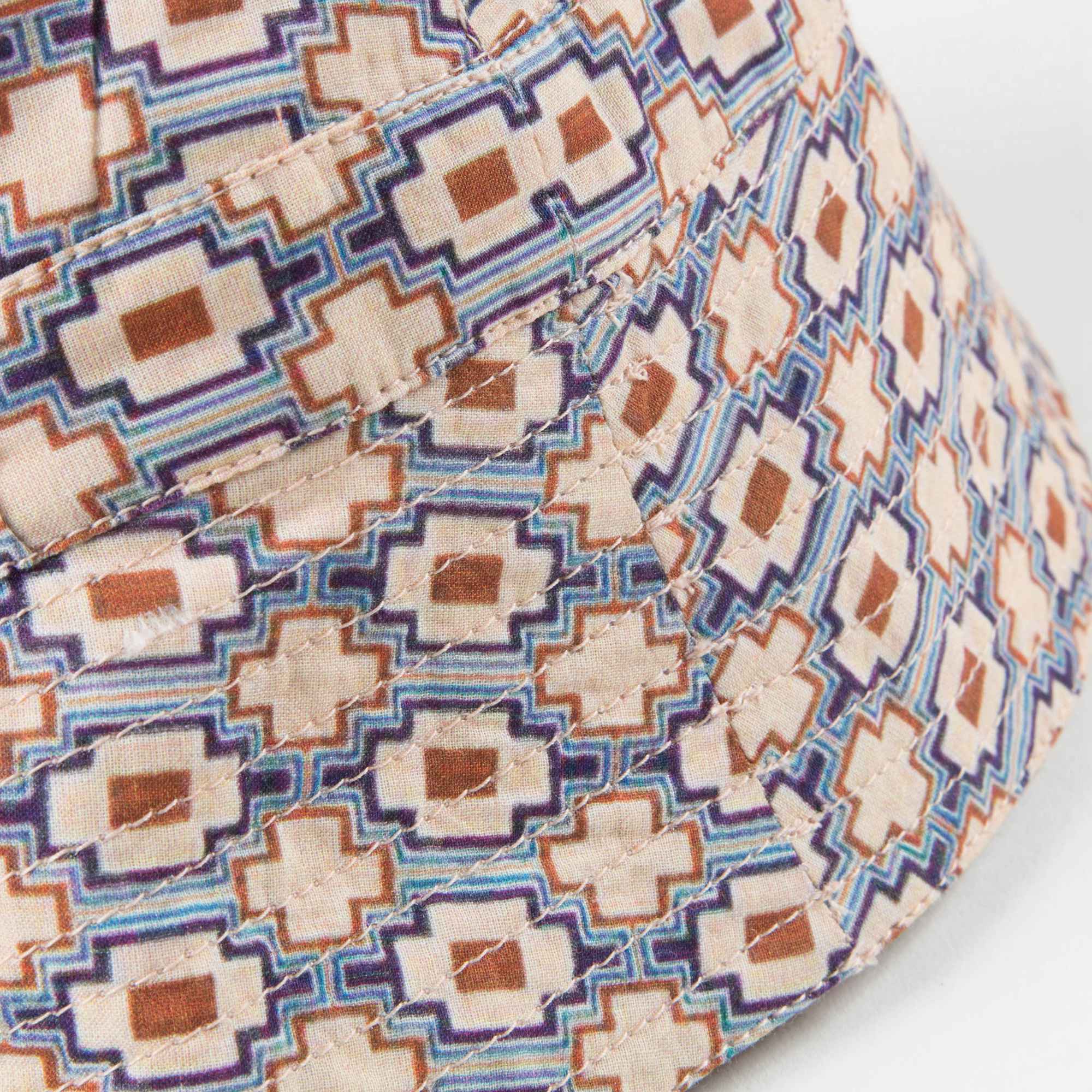 Baby Kaleido Blue Cotton Hat
