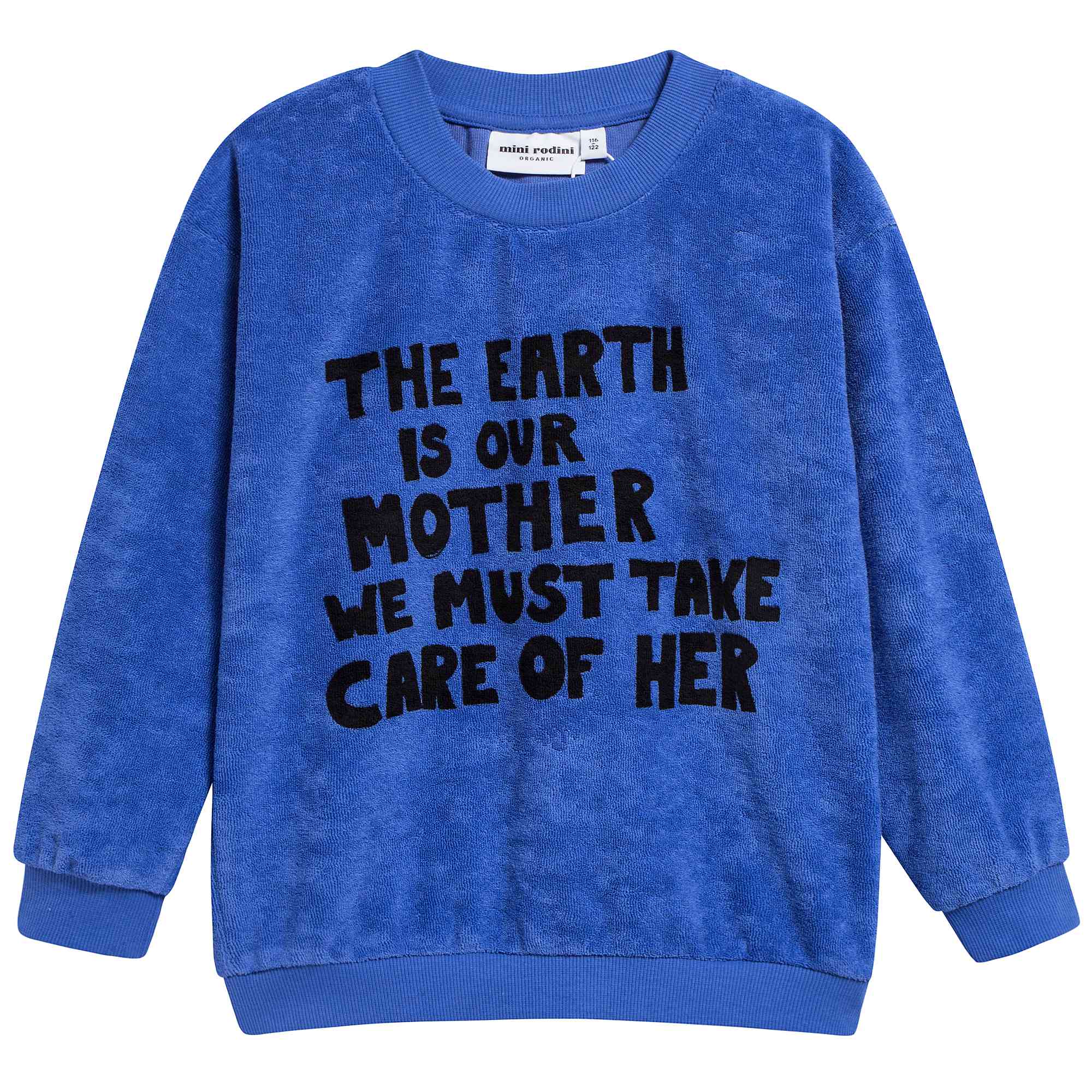Girls Blue Organic Cotton Sweatshirt