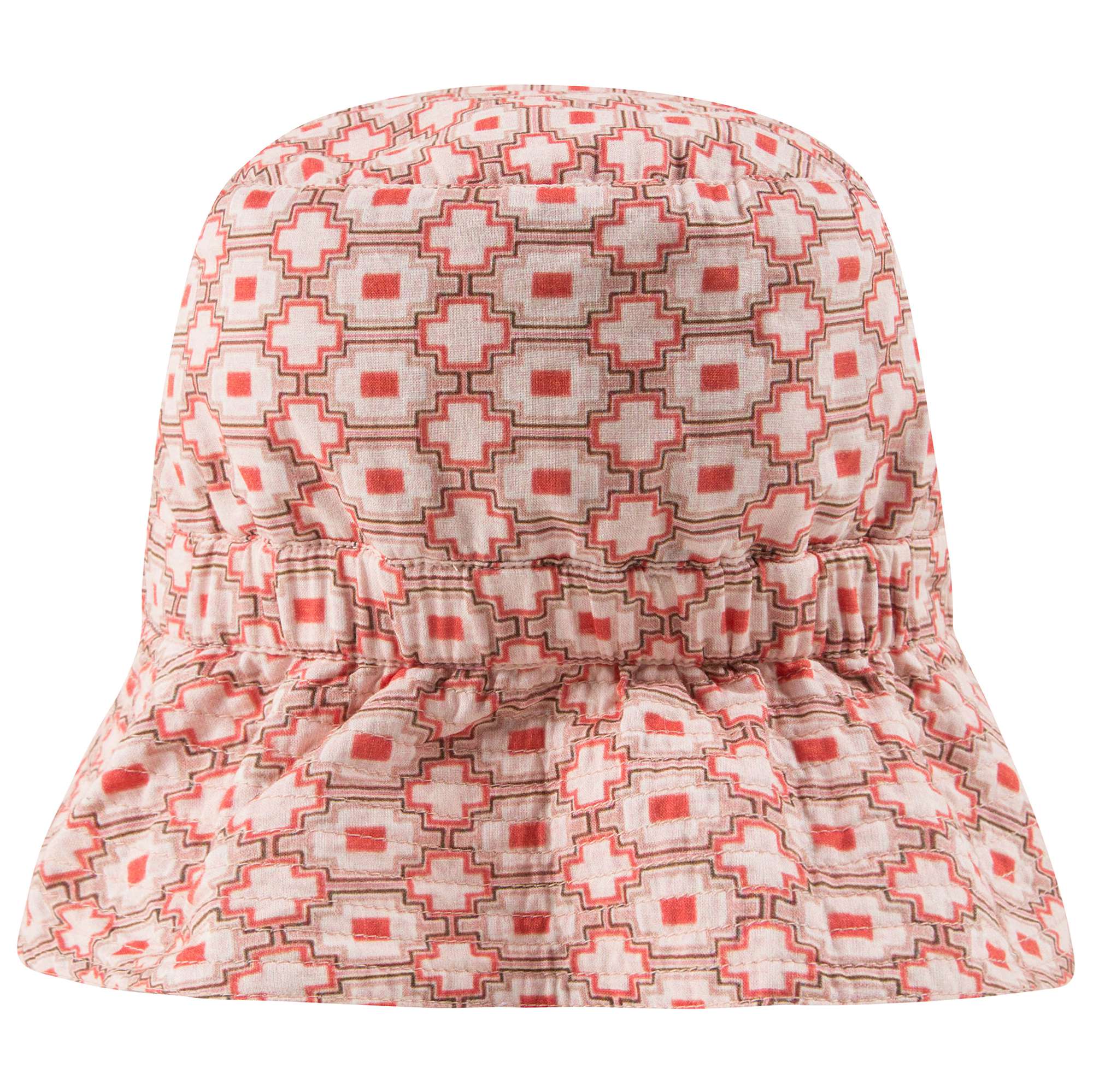 Girls Kaleido Red Cotton Hat