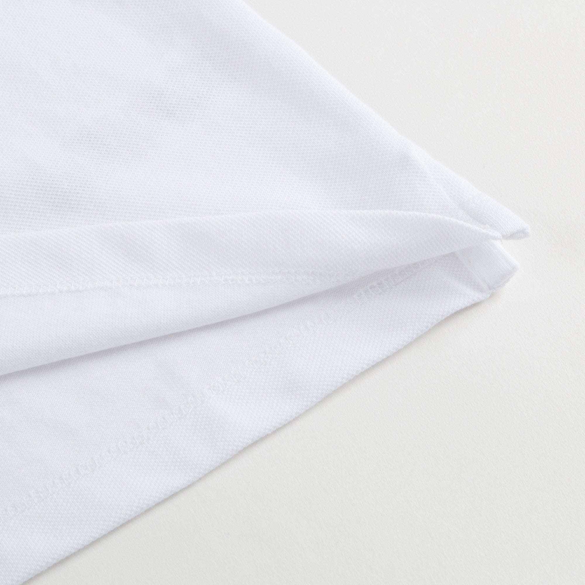 Girls White Cotton Polo Shirt