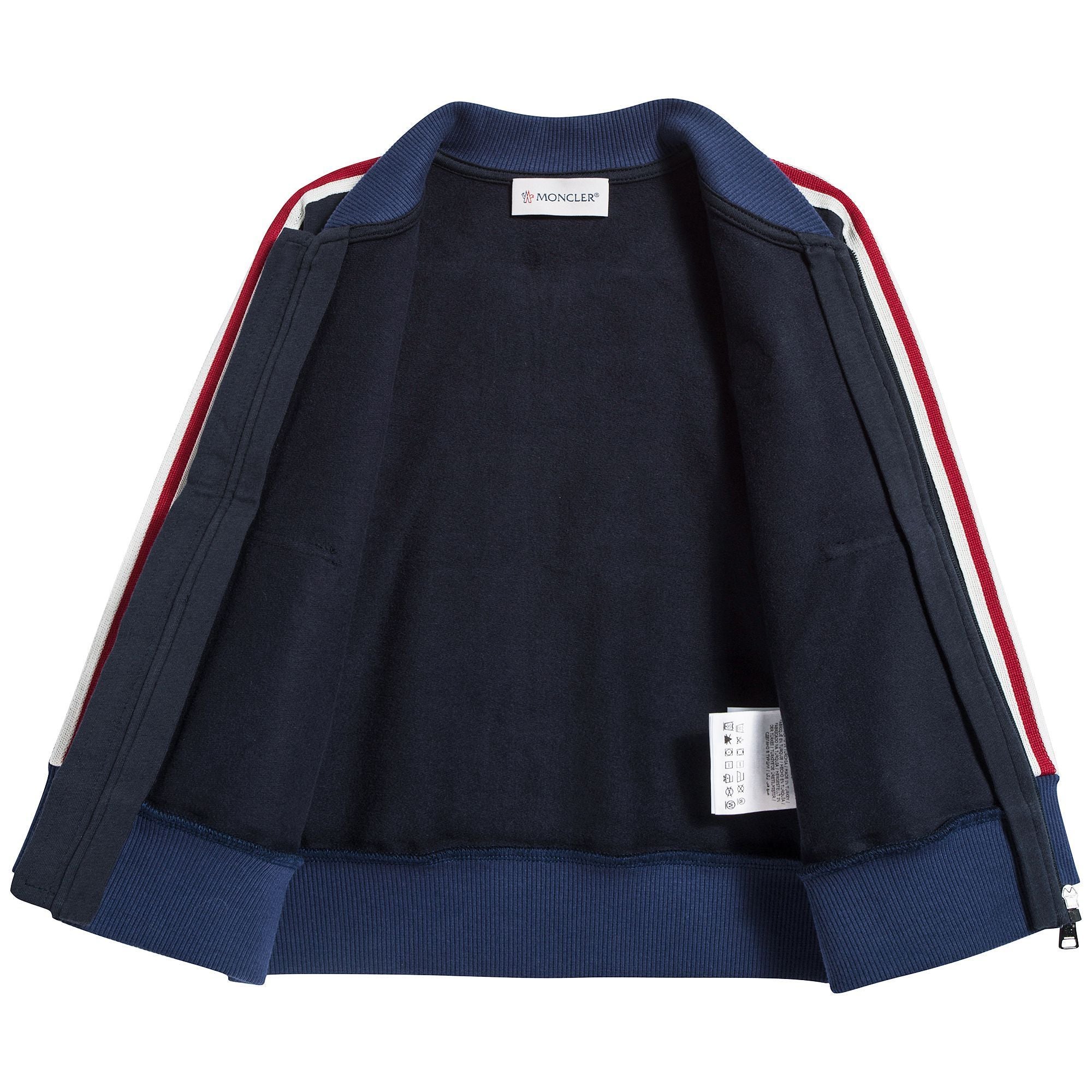 Boys & Girls Blue "MAGLIA CARDIGAN"Cotton Sweatshirt