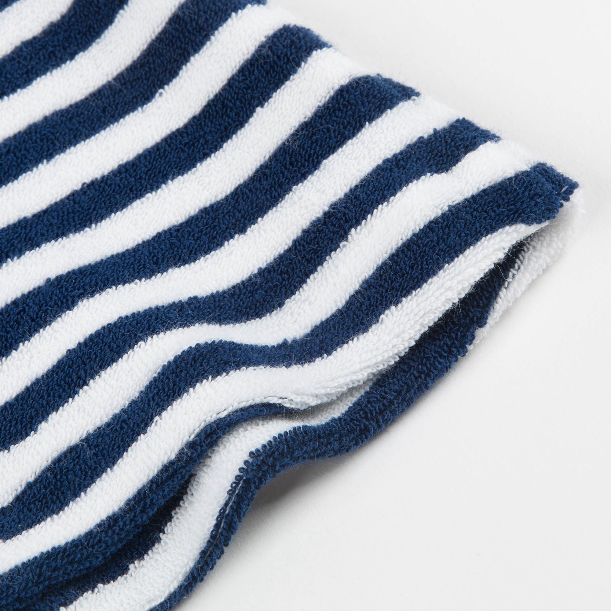 Girls Blue & White Striped Towelling Dress