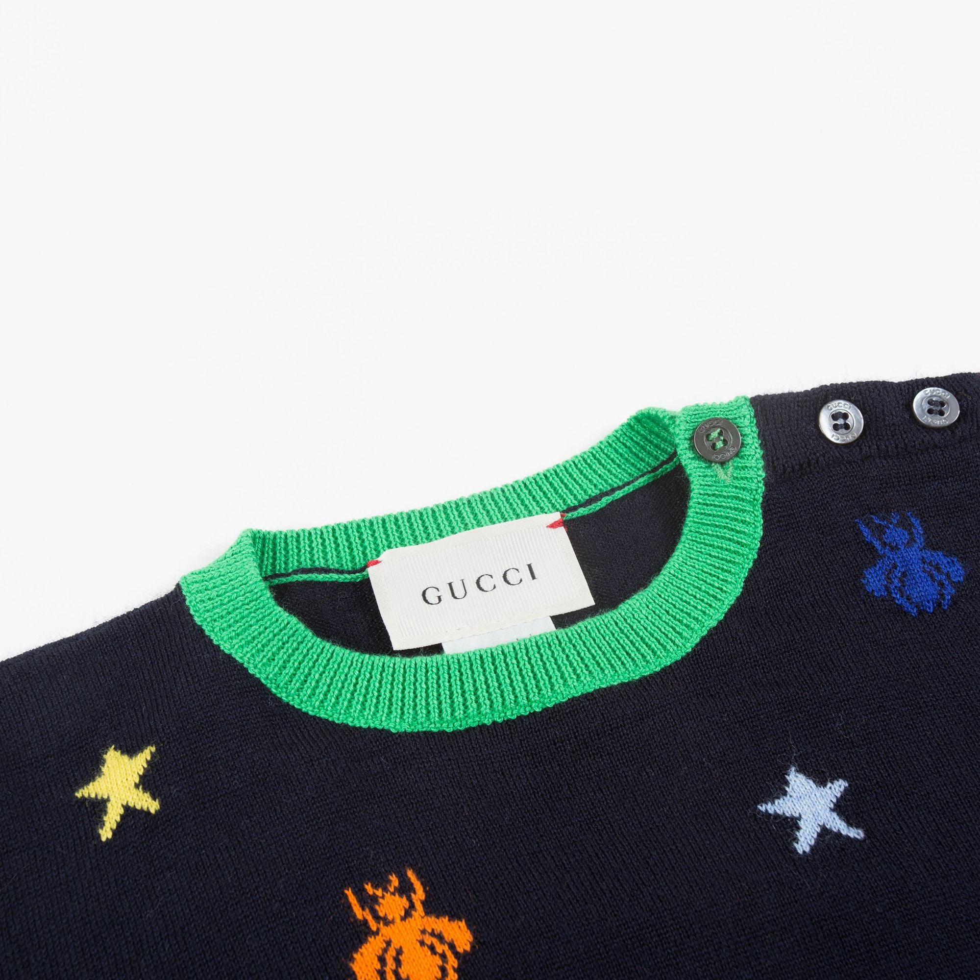 Baby Boys Navy Blue Wool Sweater