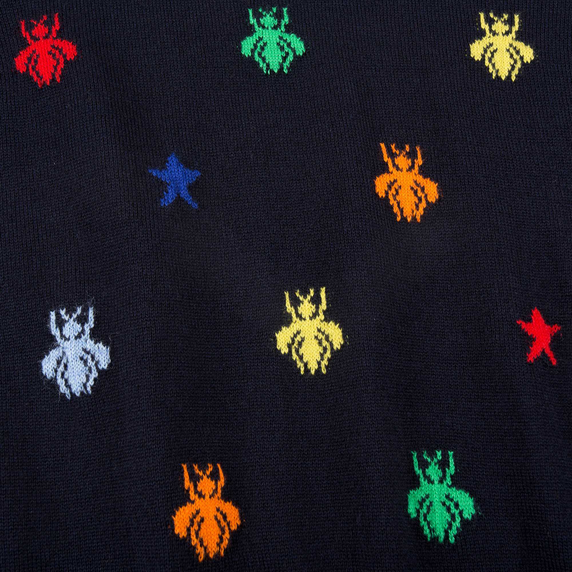 Baby Boys Navy Blue Wool Sweater