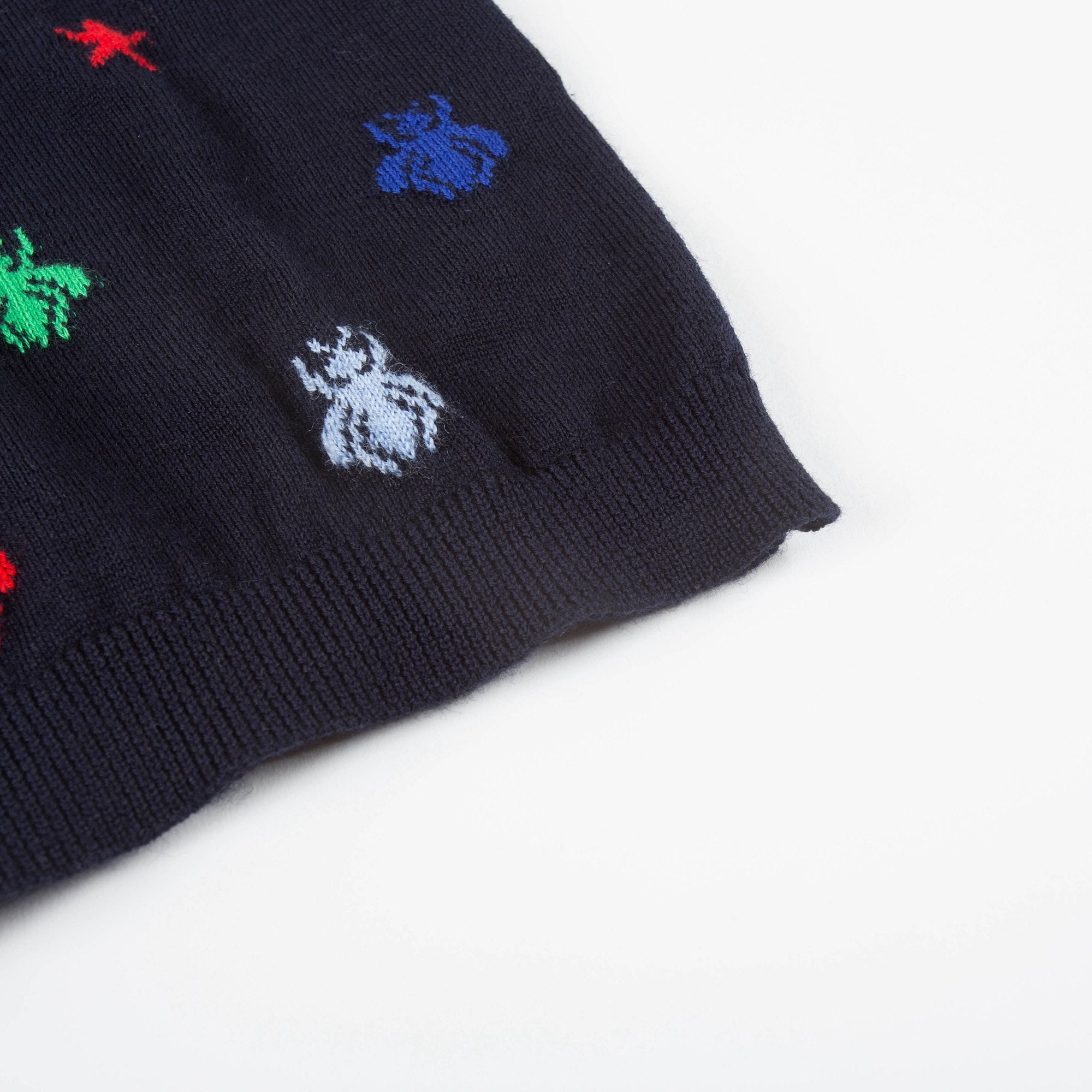 Baby Boys Navy Blue Wool Sweater