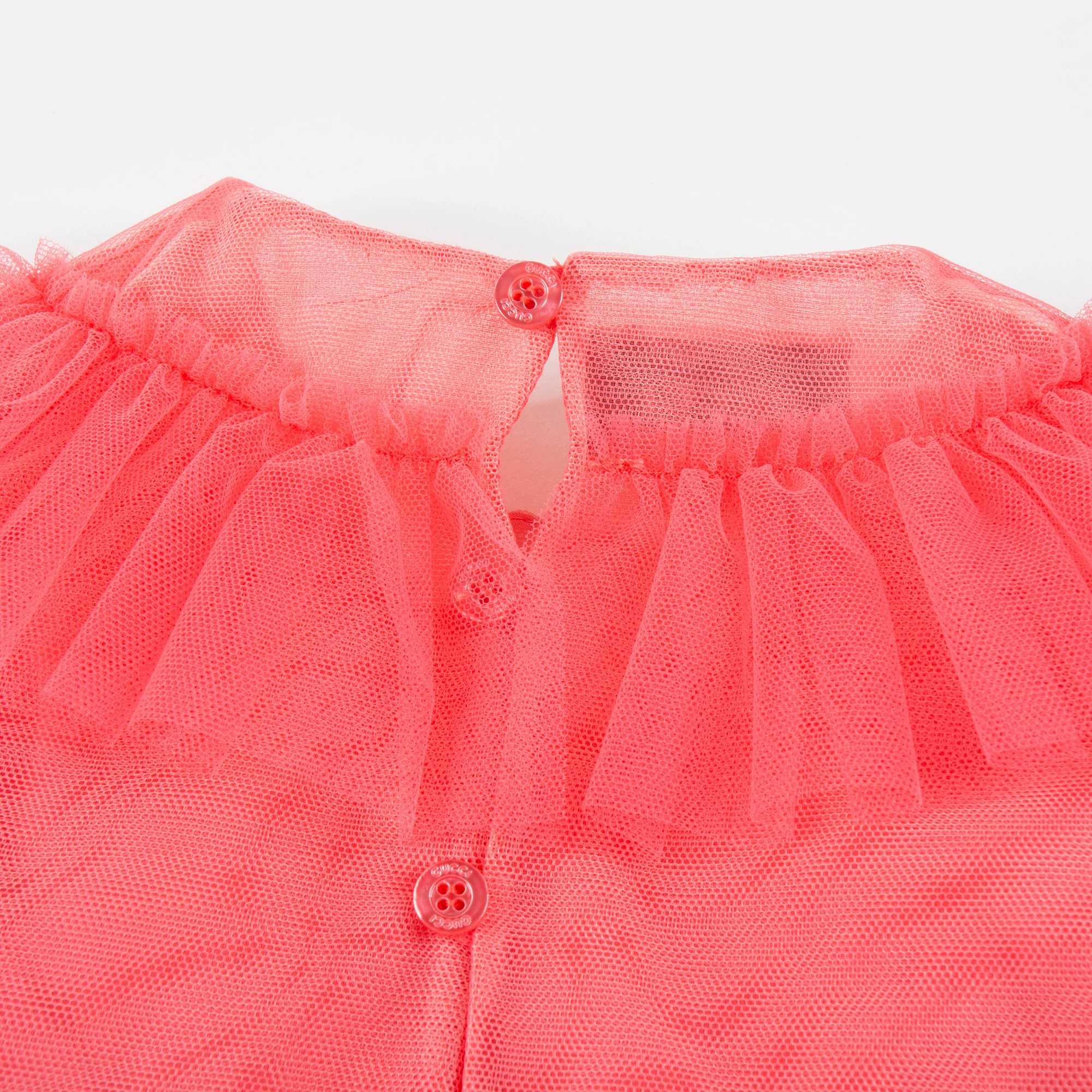Robe corail rose pour bébés filles