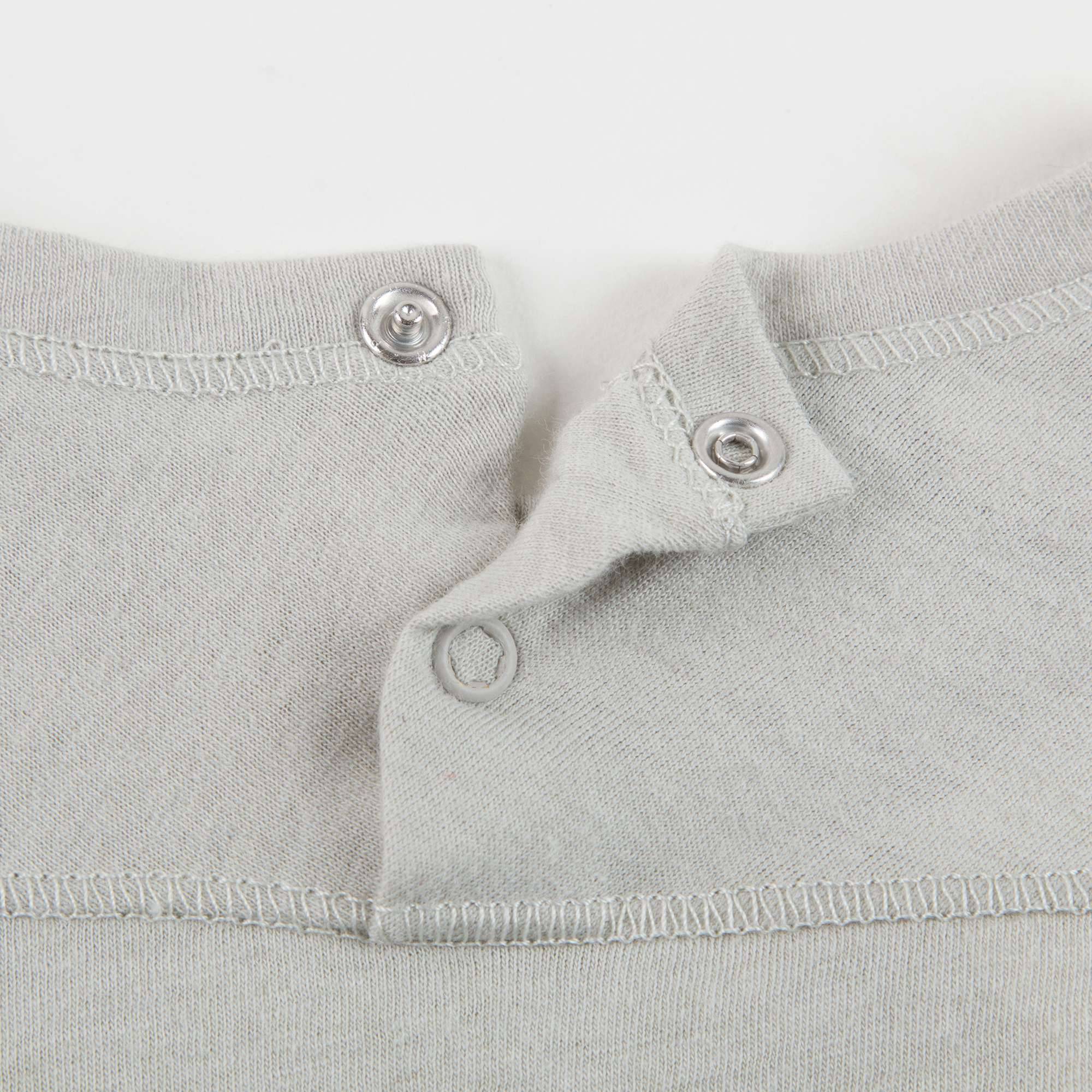 Baby Storm Grey Cotton T-Shirt
