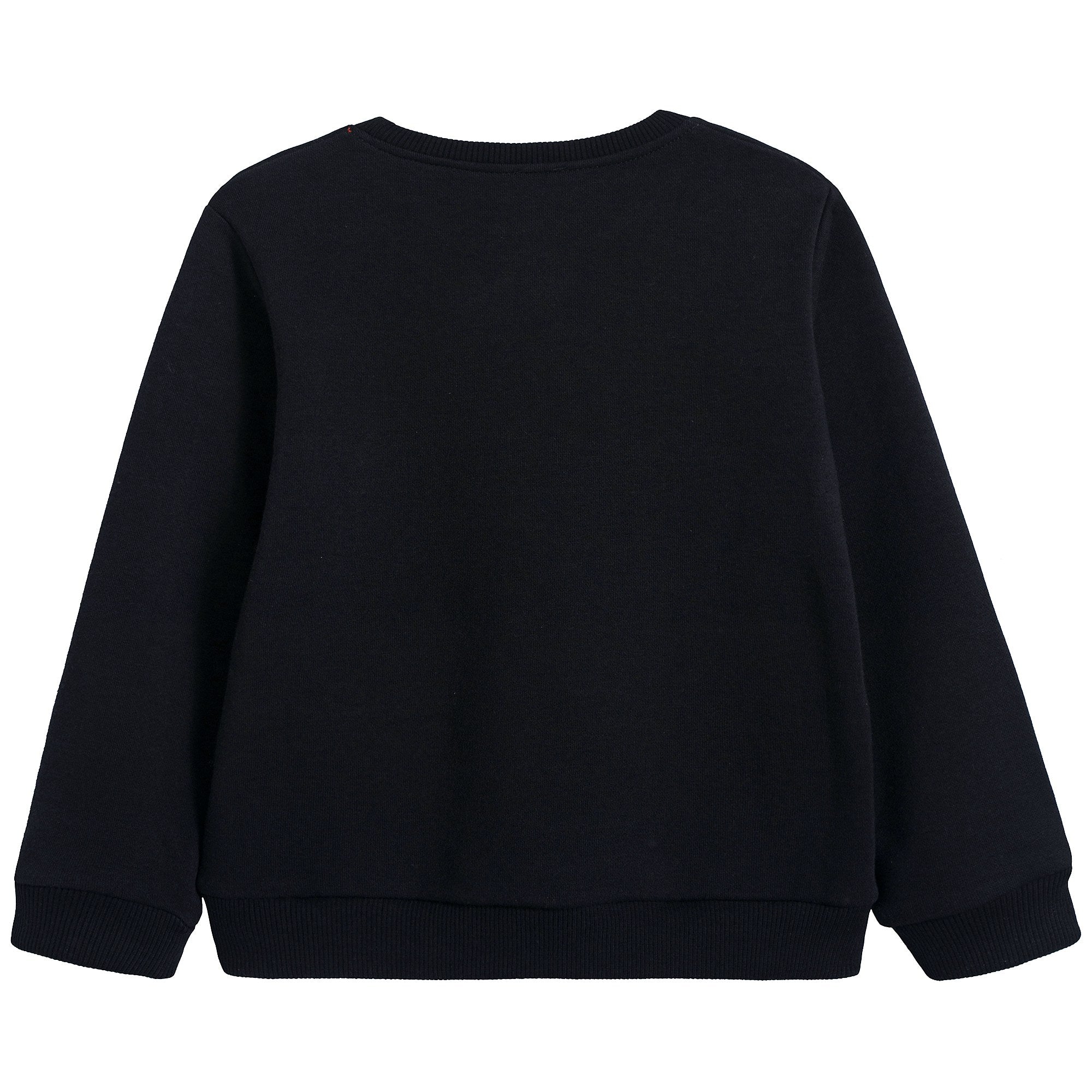 Boys Black Cotton Sweatshirt