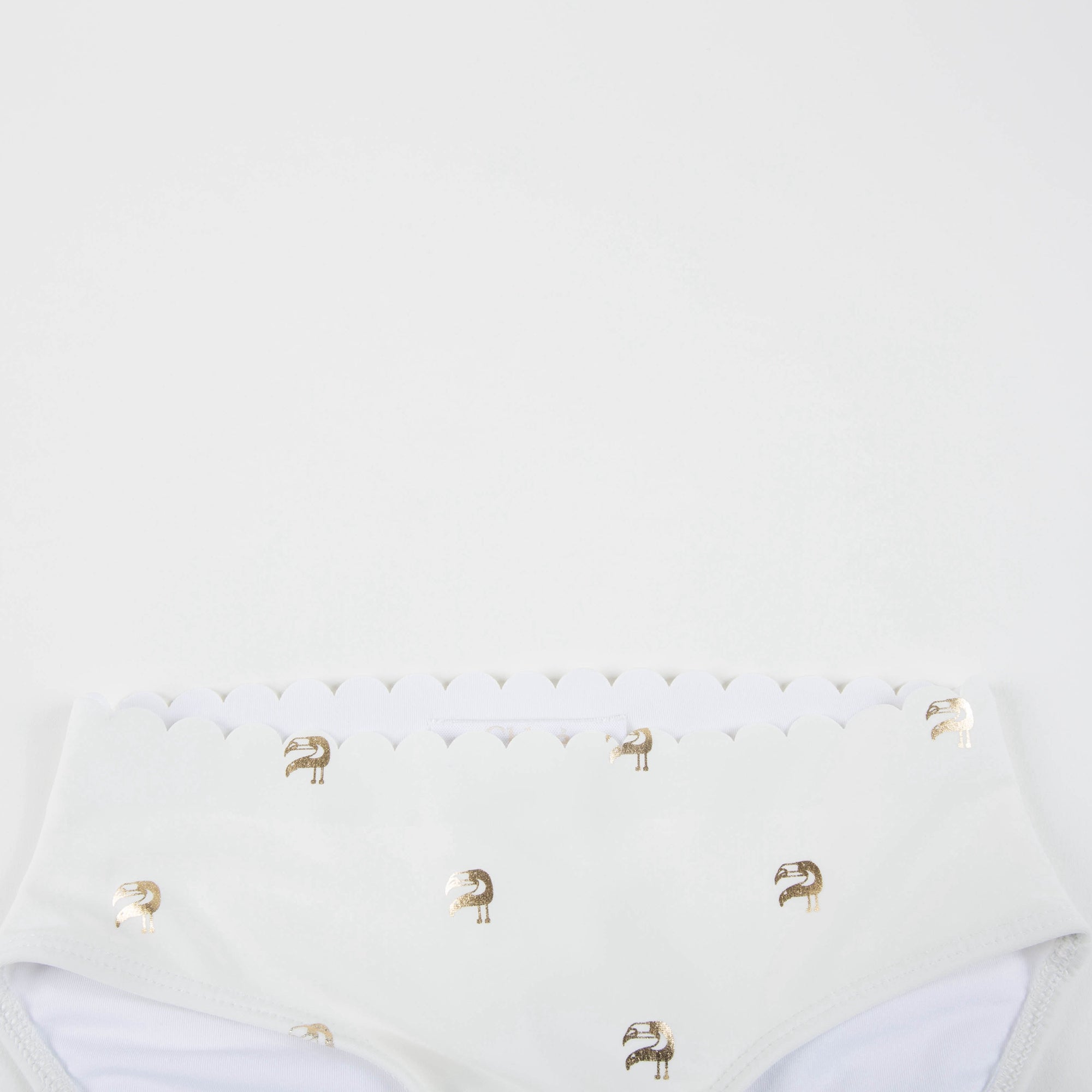 Girls Off White Polyamide Swimwear