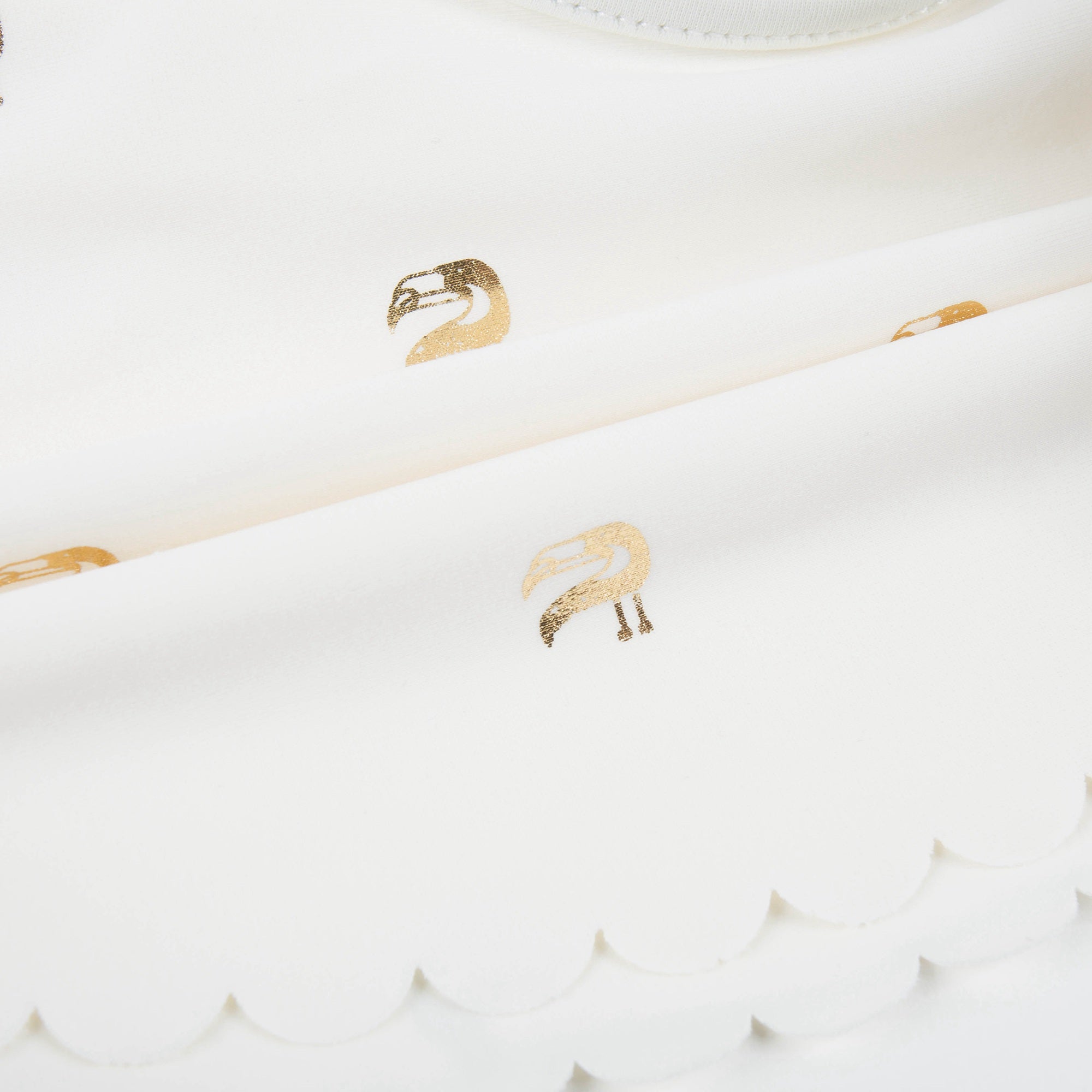 Girls Off White Polyamide Swimwear