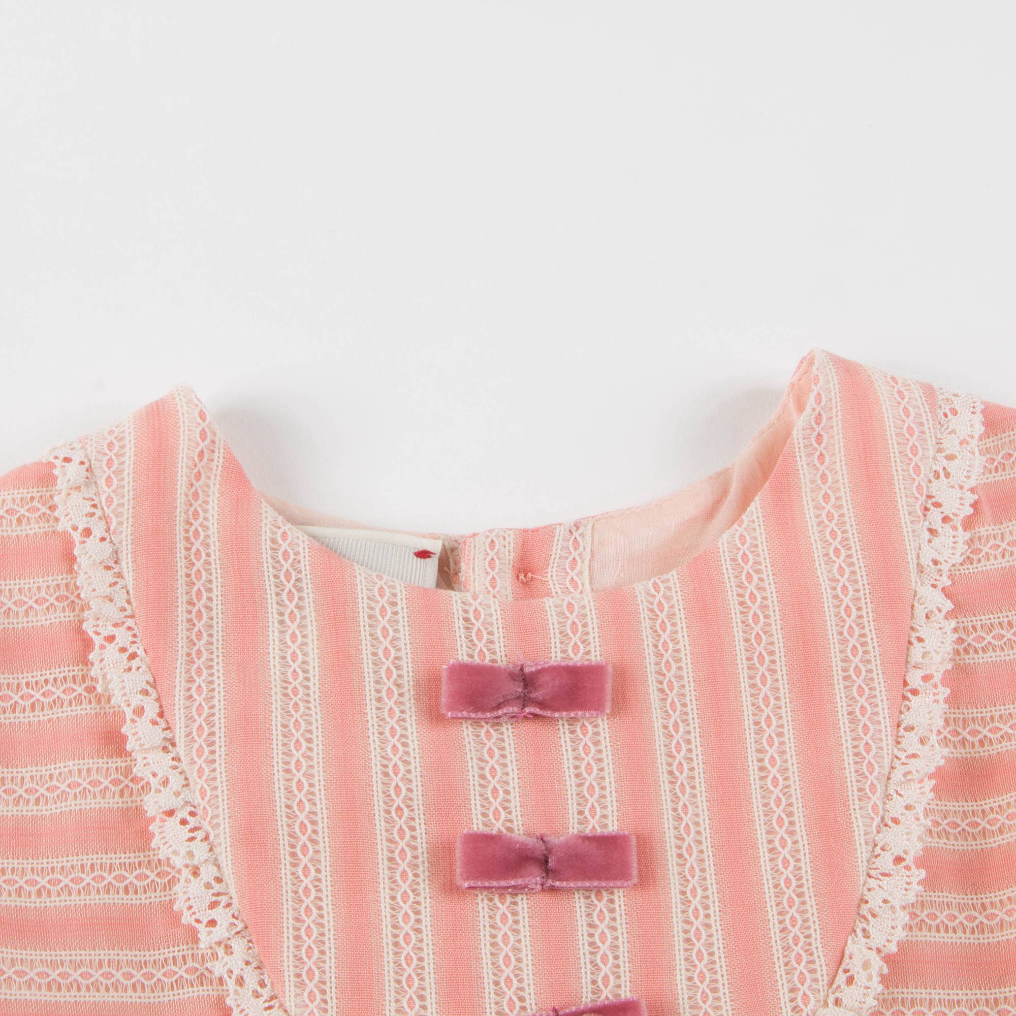 Baby Girls Light Pink Striped Dress