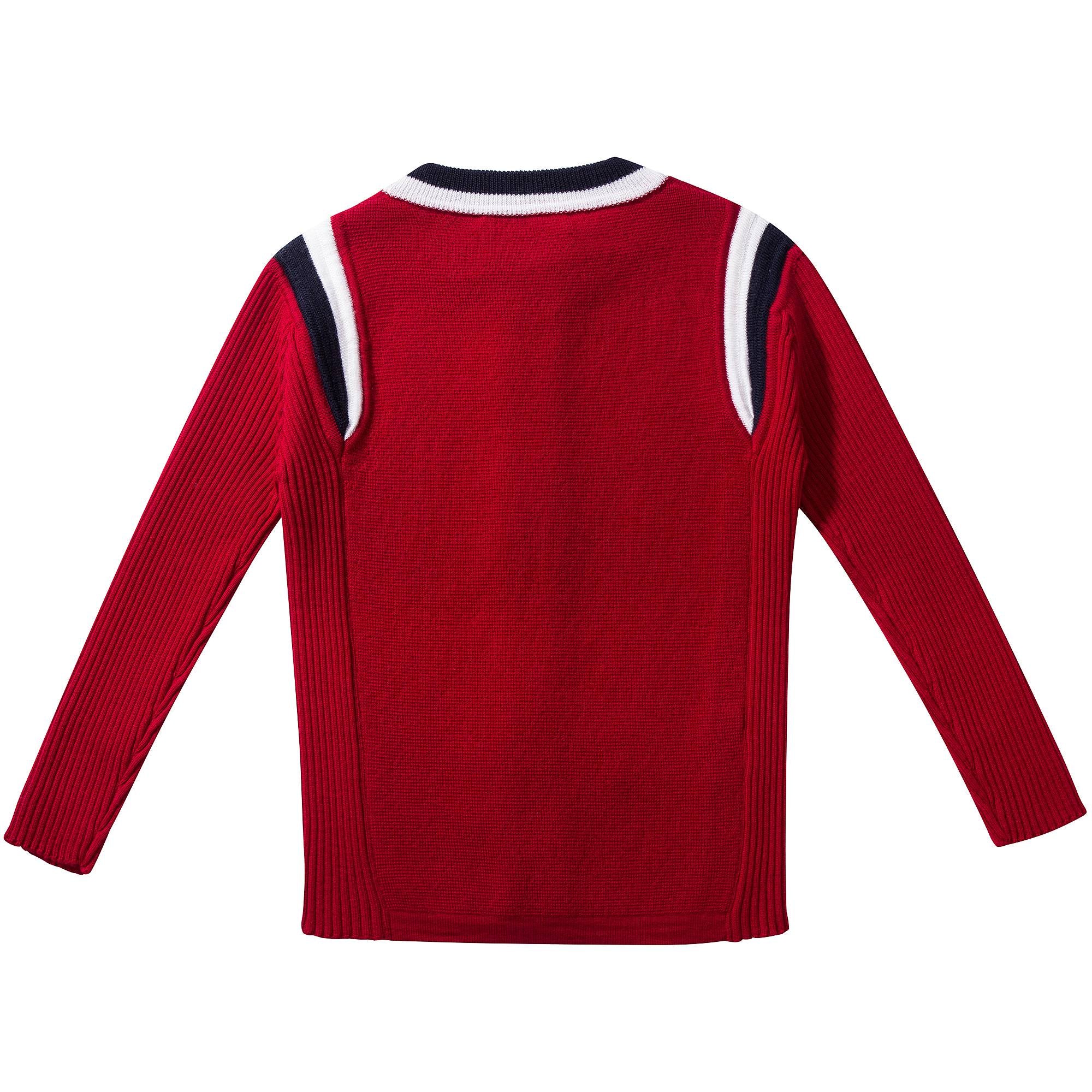 Girls Red Wool Cardigan