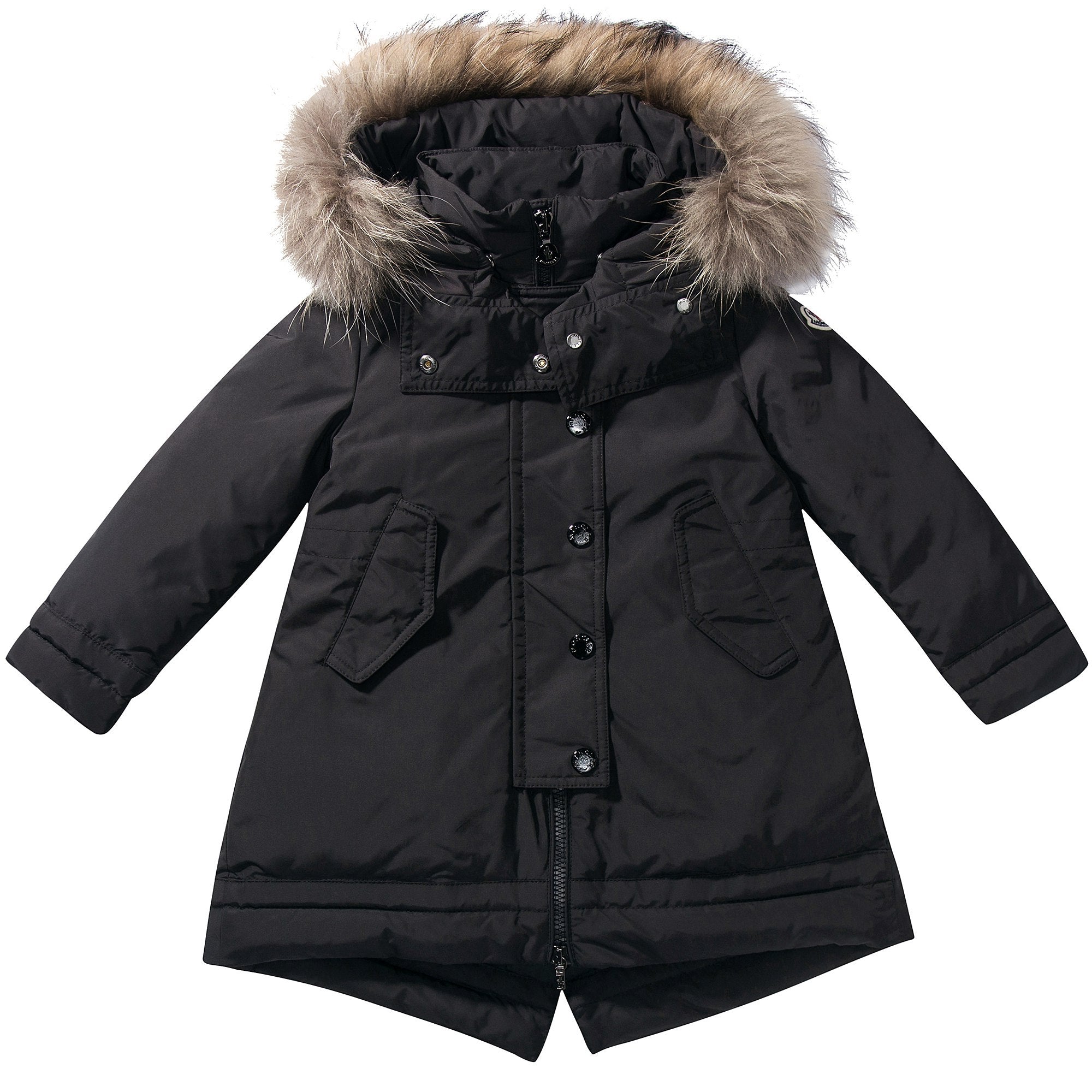 Girls Black "Yolande" Coat