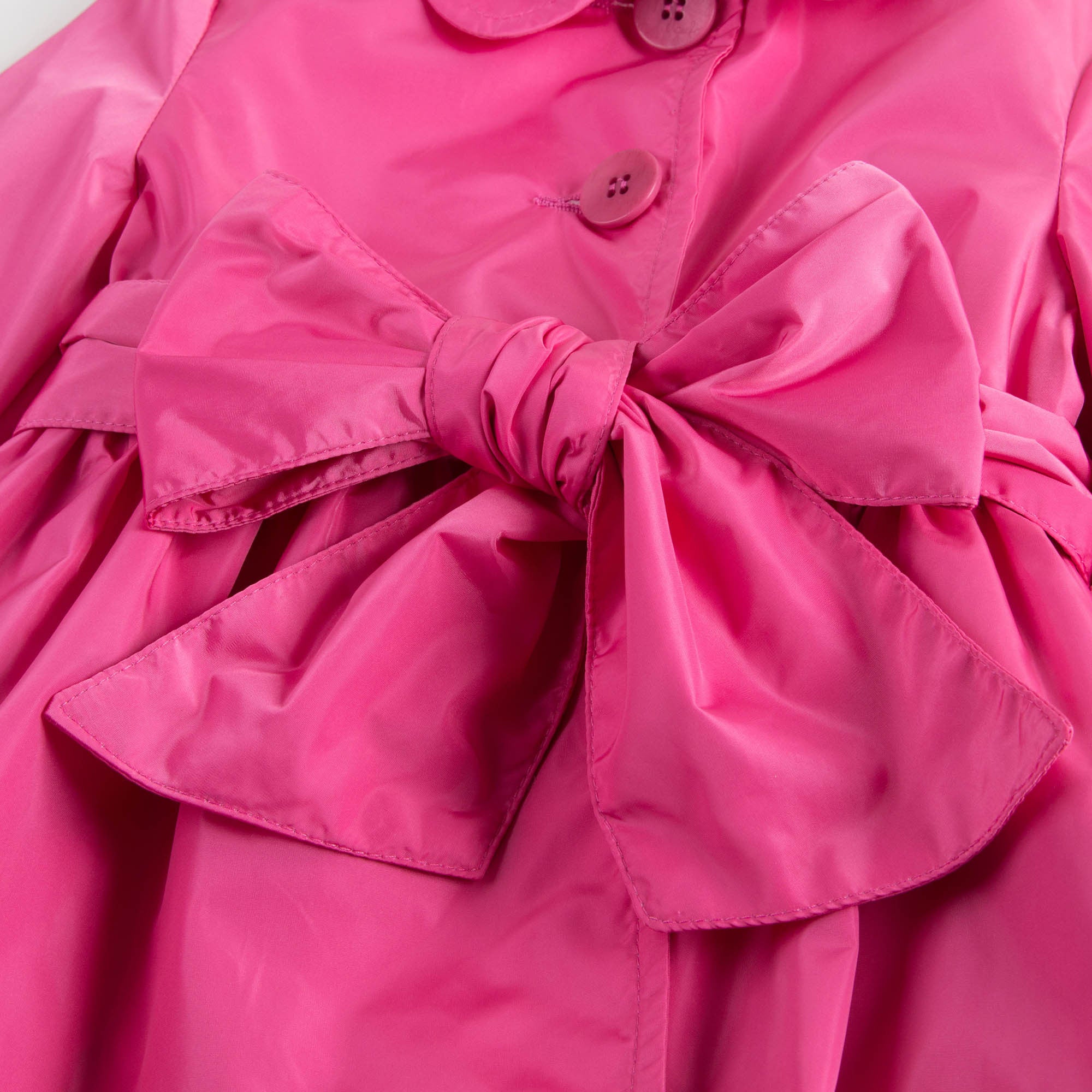 Girls Dark Pink Jacket With Sash