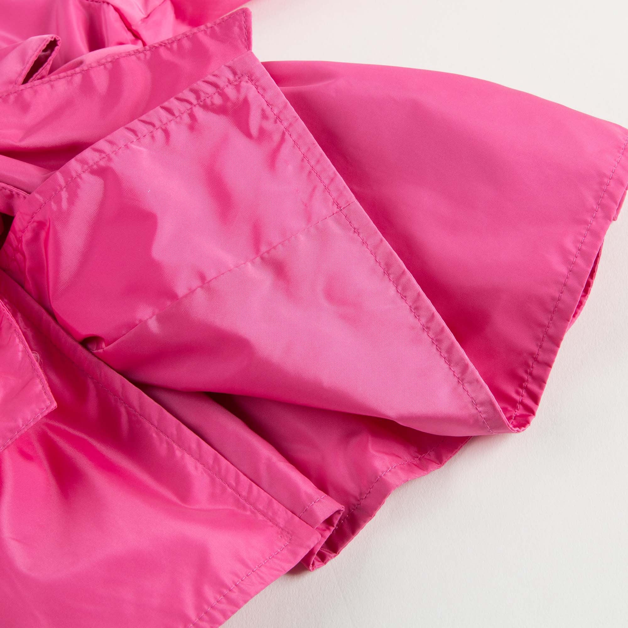 Girls Dark Pink Jacket With Sash