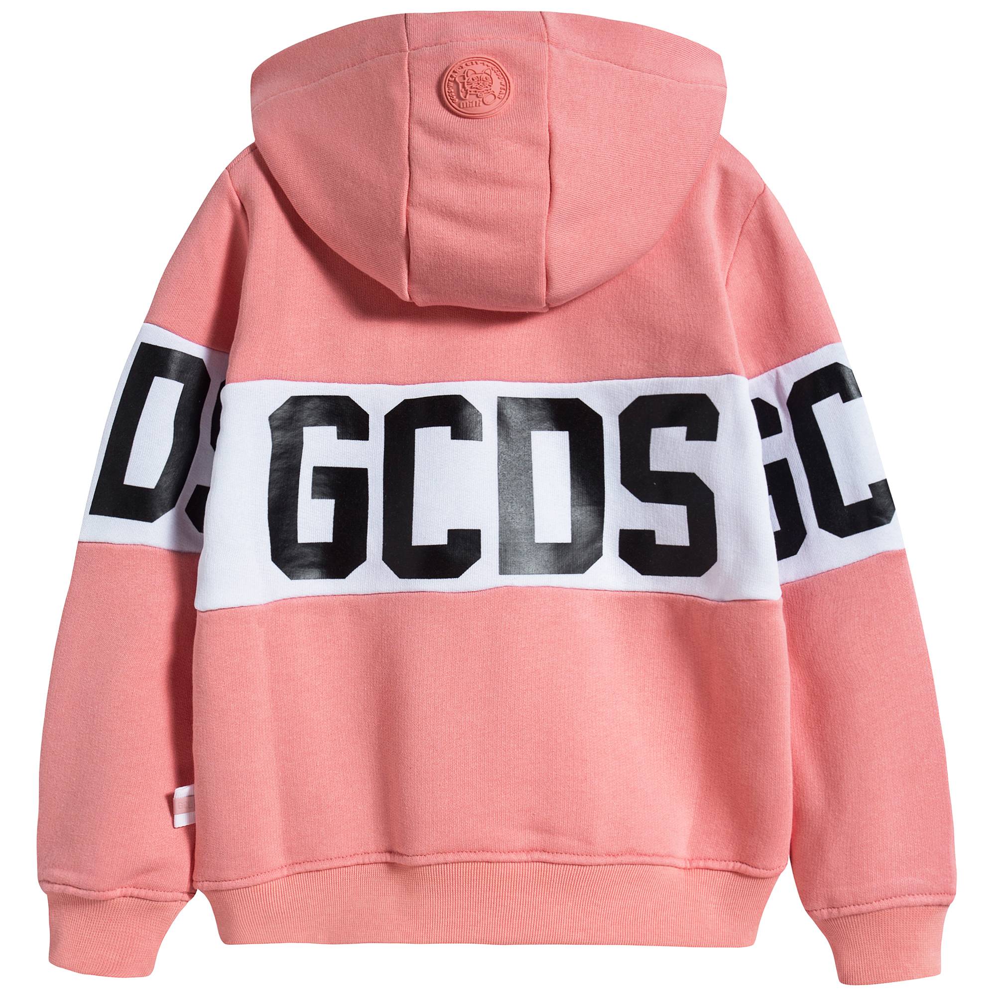 Boys & Girls Pink Logo Hooded Sweatshirt