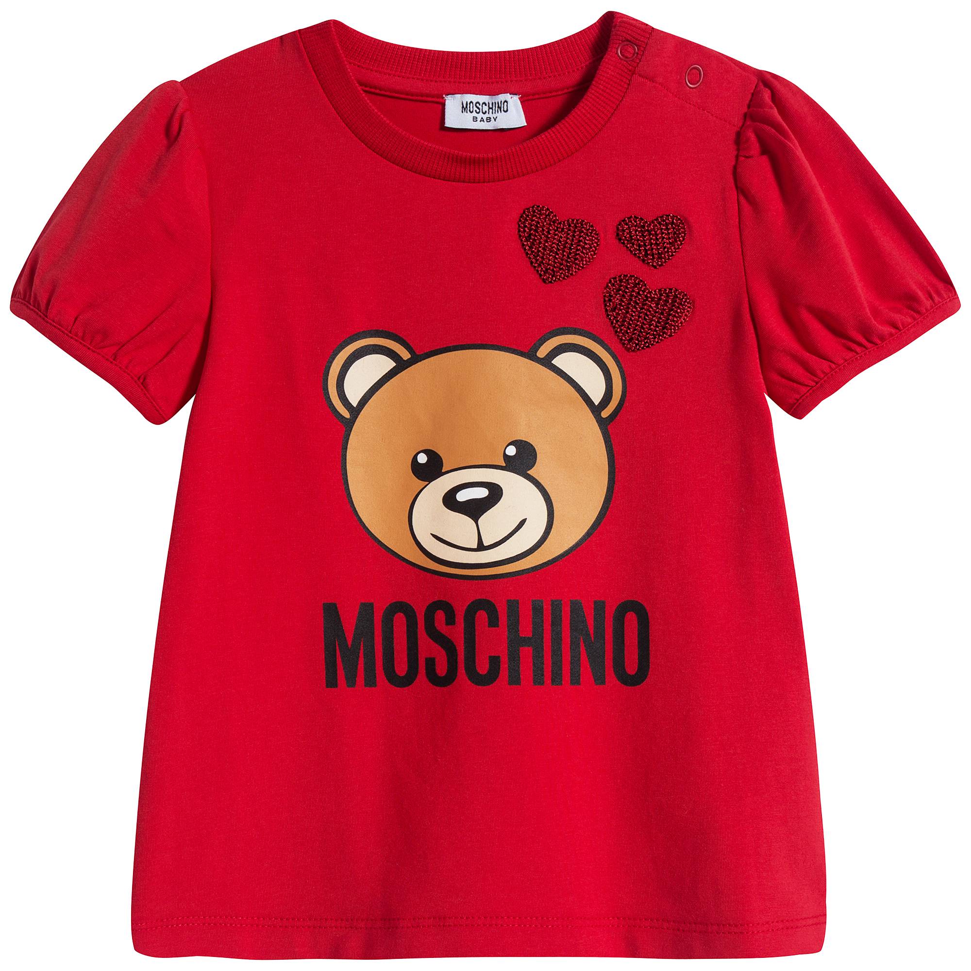 Baby Girls Red Cotton T-Shirt