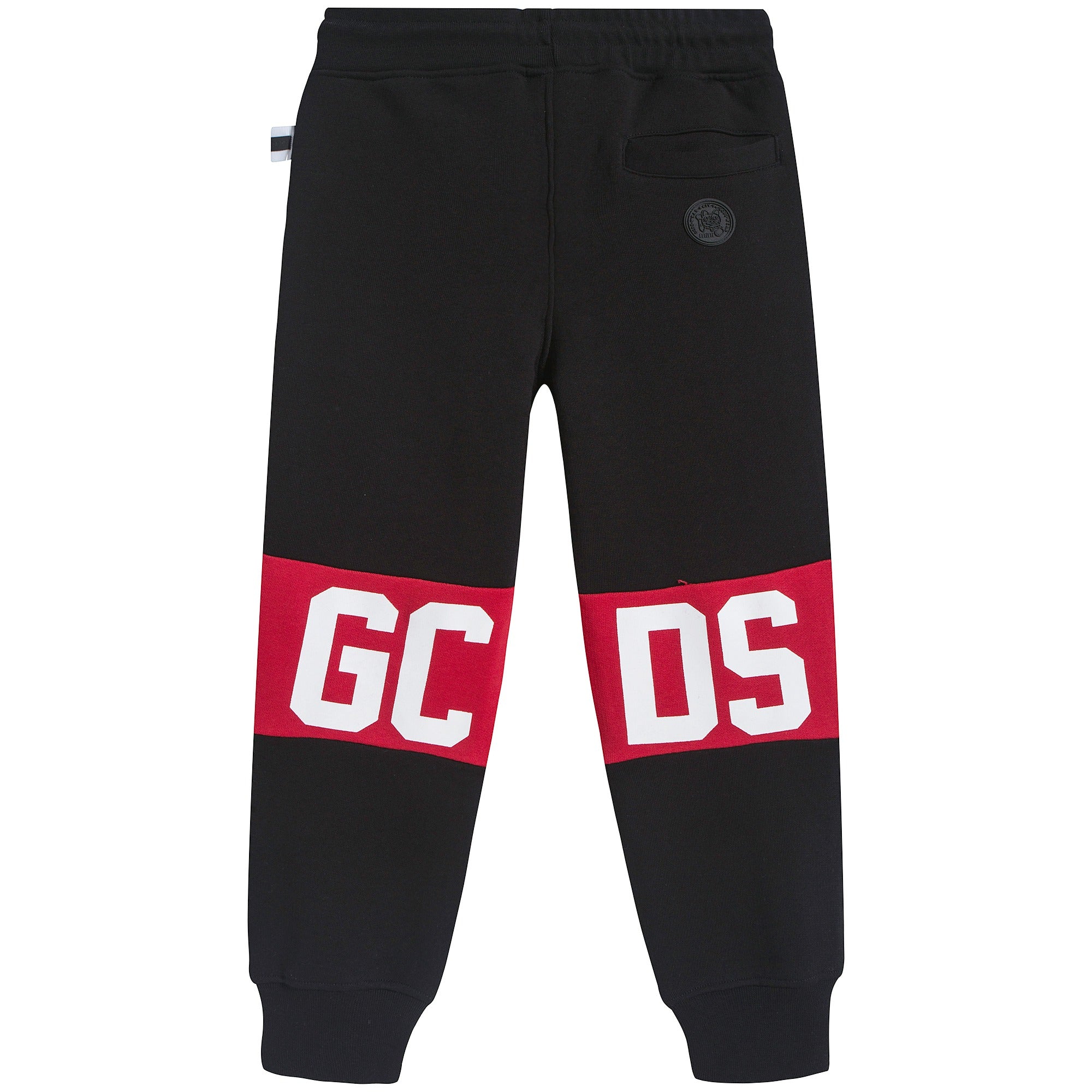 Boys & Girls Black Logo Cotton Trousers