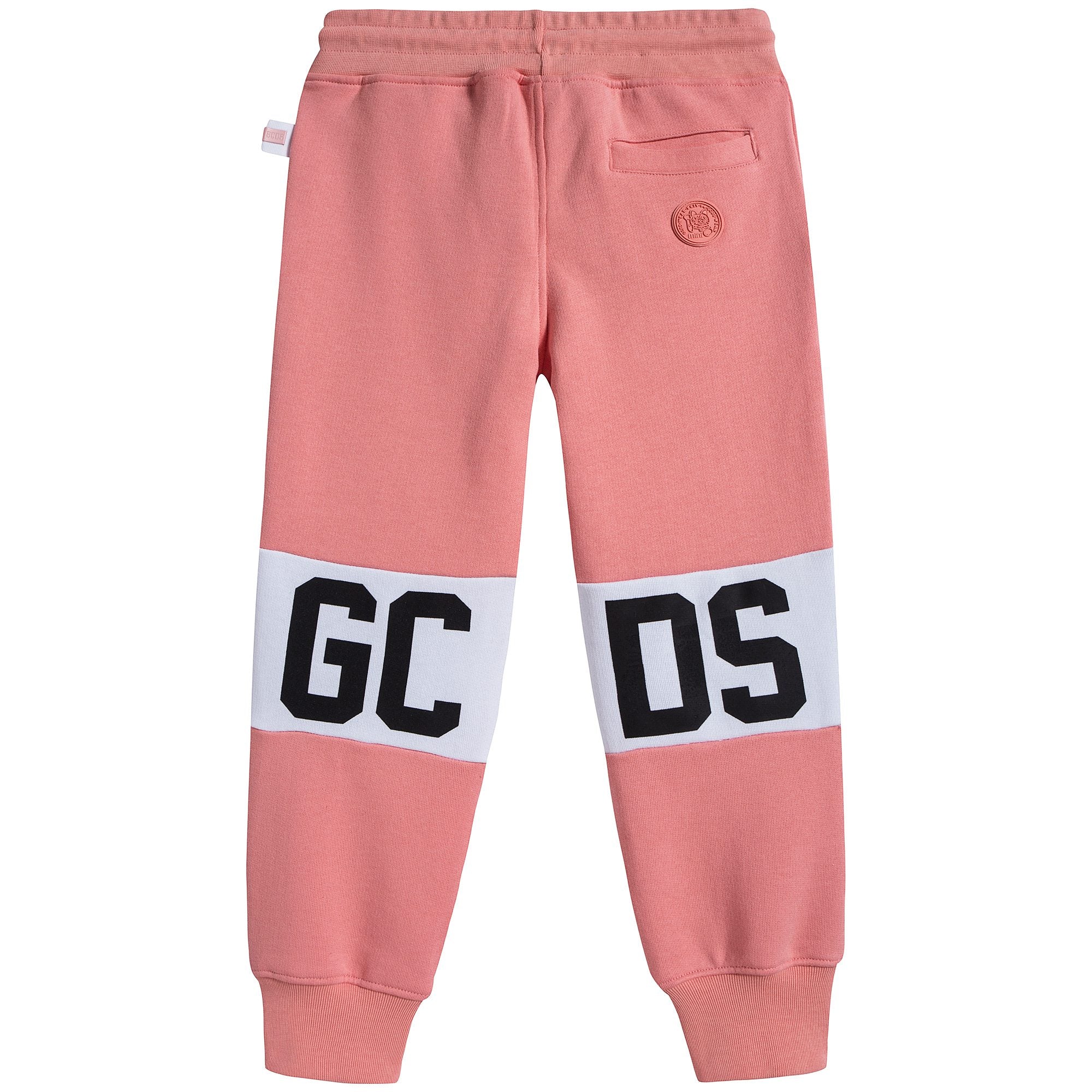 Boys & Girls Pink Logo Cotton Trousers