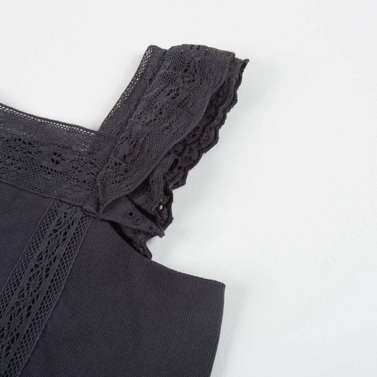 Robe à bretelles noire pour fille