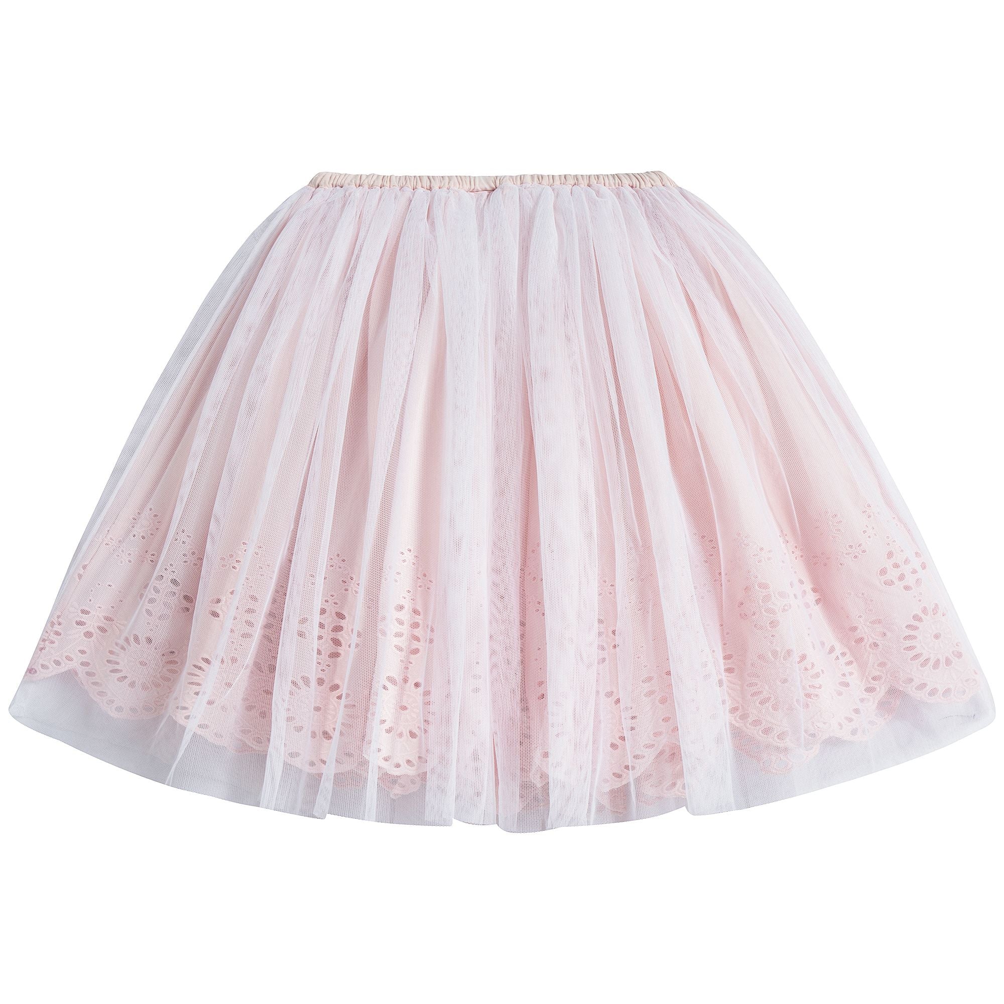 Girls Pink Yarn Skirt