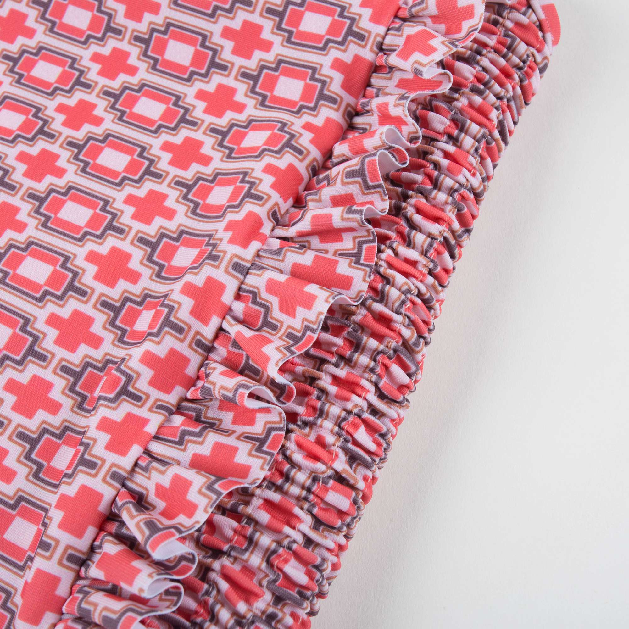 Baby Girls Red Kaleido Print Jersey Swimsuit