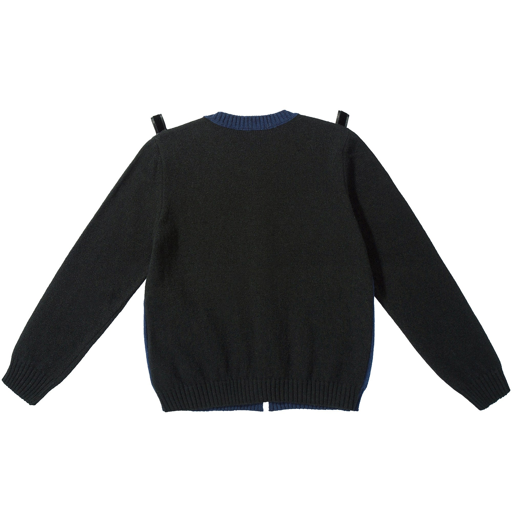 Girls Blue Bow Tie Cardigan