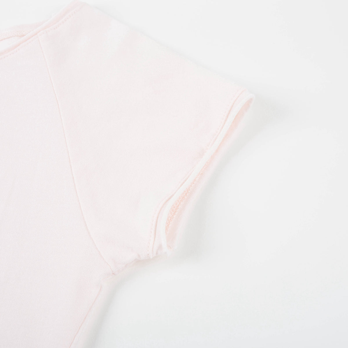 T-shirt enfant fille rose pâle imprimé cerises