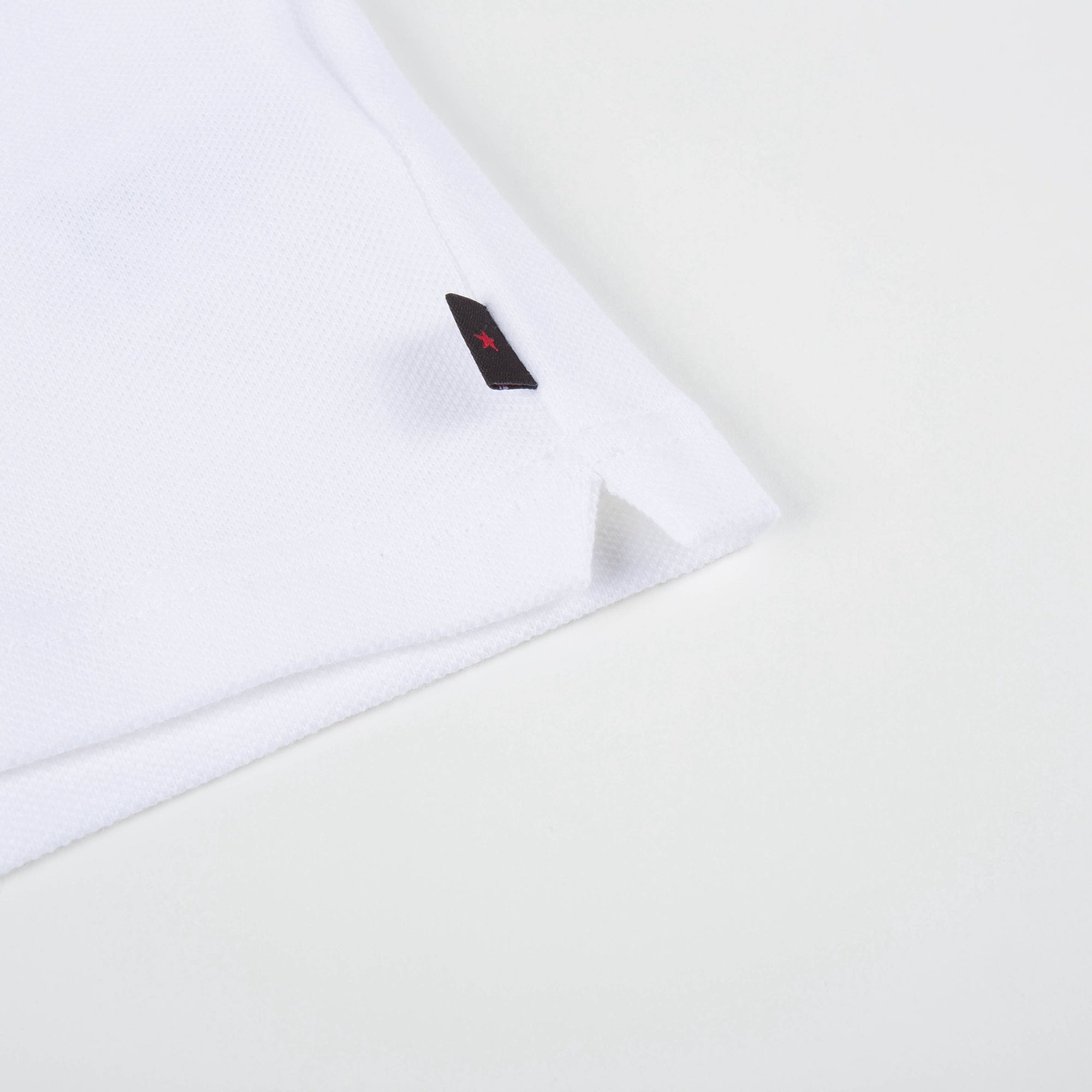 Baby Boys White Viscose Polo Shirt