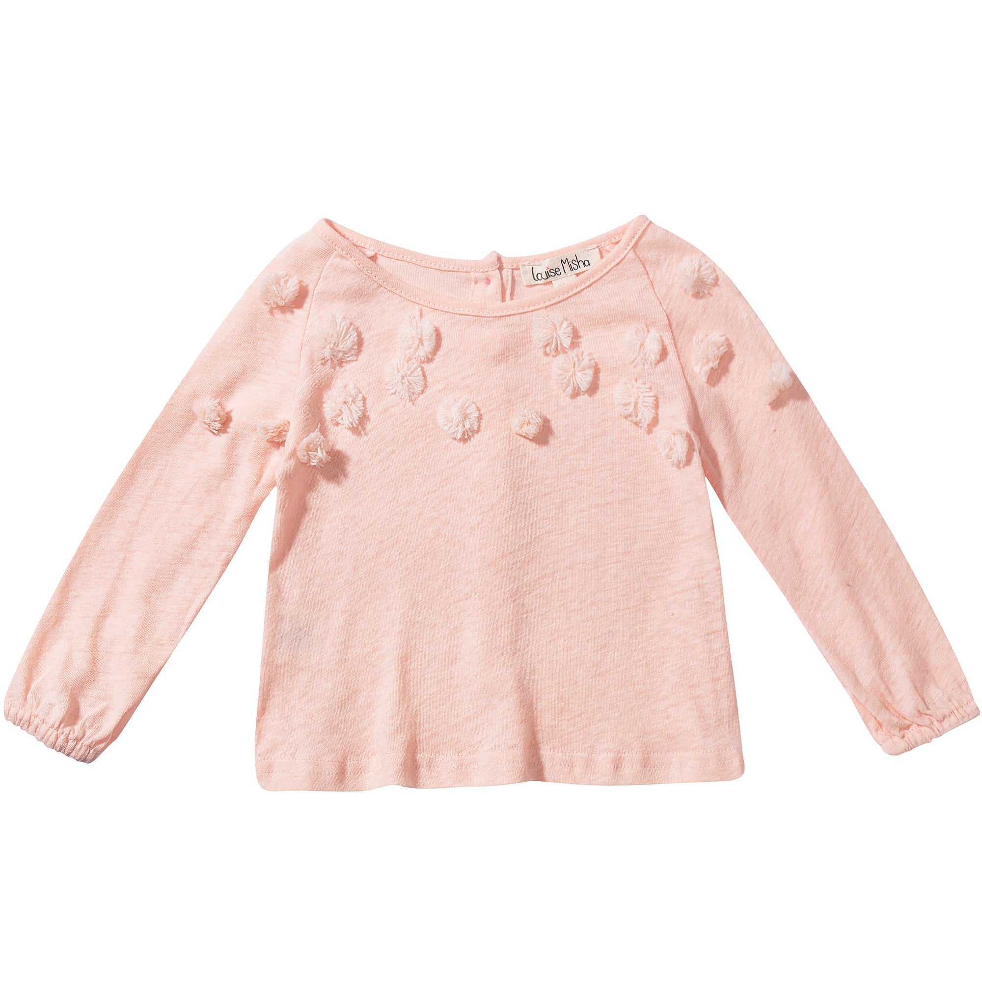 Girls Pink Cotton T-shirt