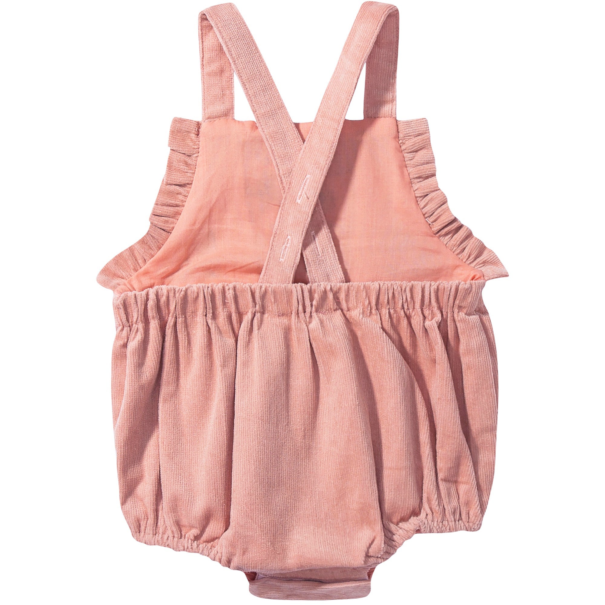 Baby Pink Cotton Overalls