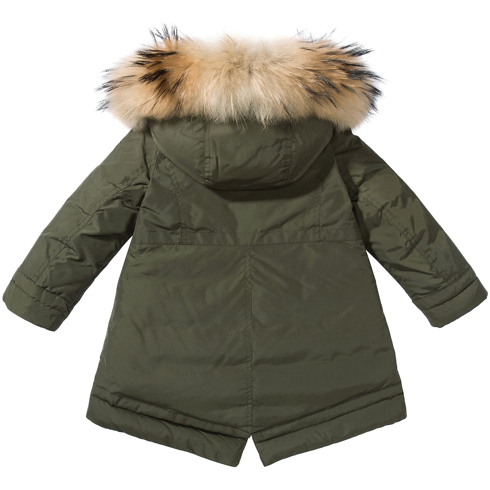 Girls Army Green "Yolande" Coat