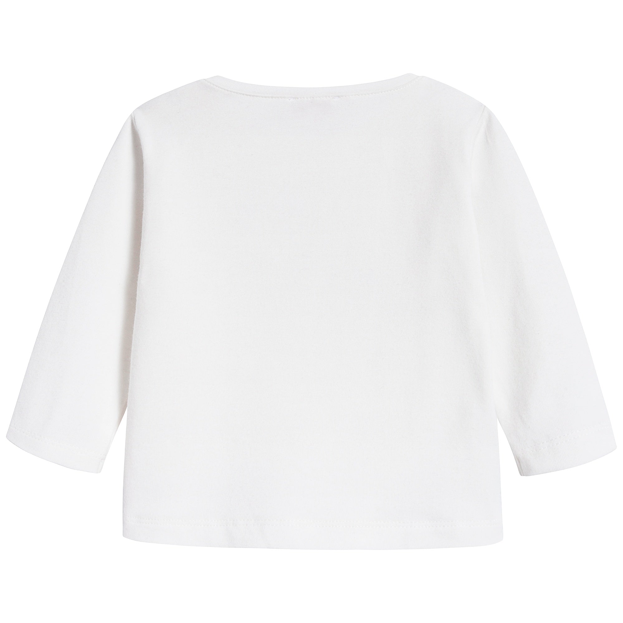 Baby Girls Milk & Pink Cotton T-shirt