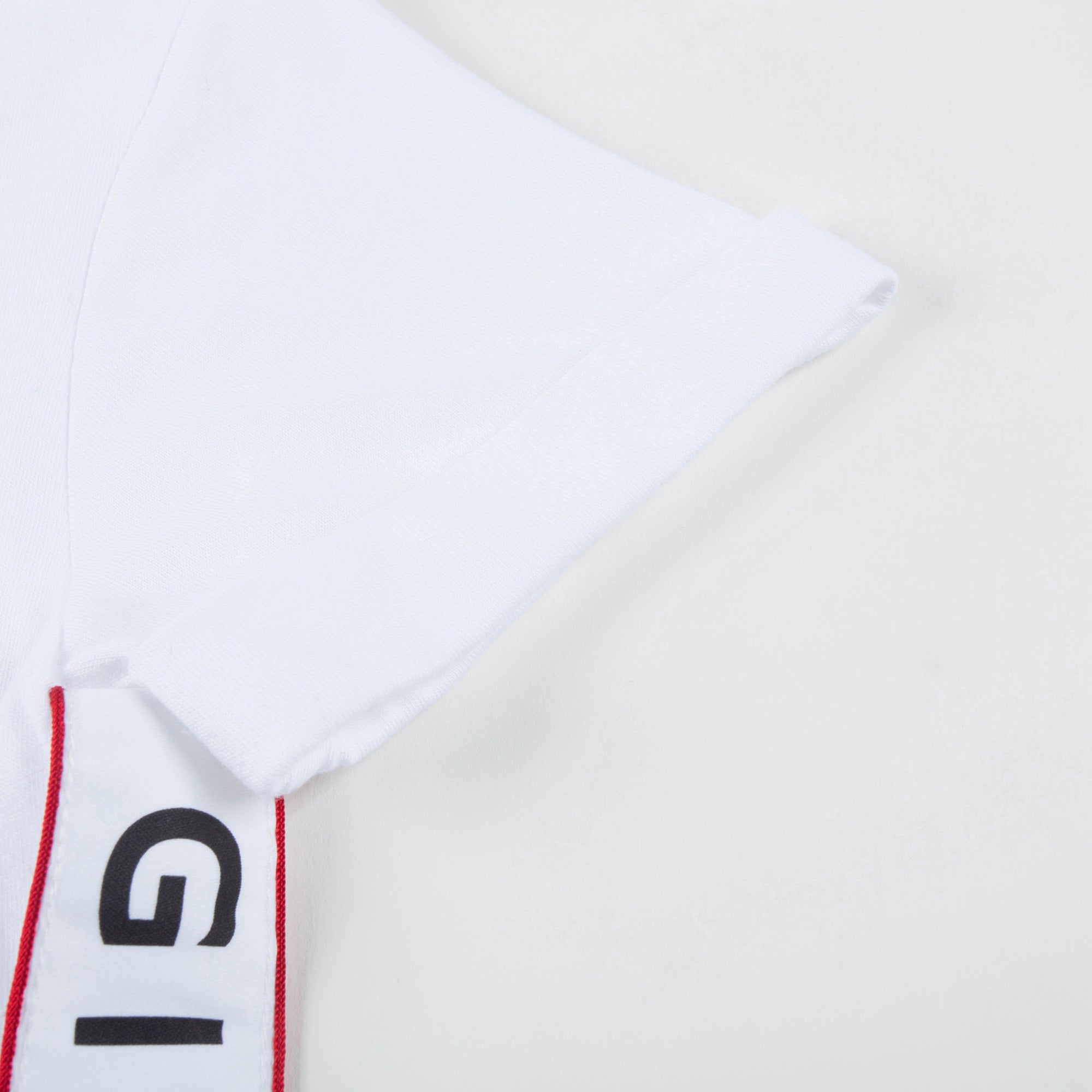 Girls White Logo Cotton Dress