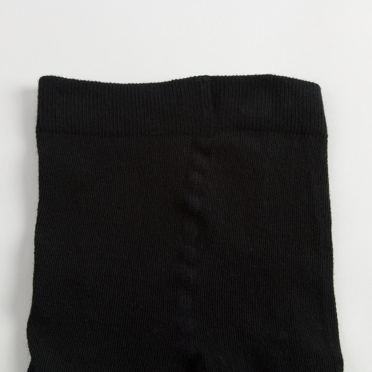 Girls Black Cotton Ribbed Tights - CÉMAROSE | Children's Fashion Store - 4