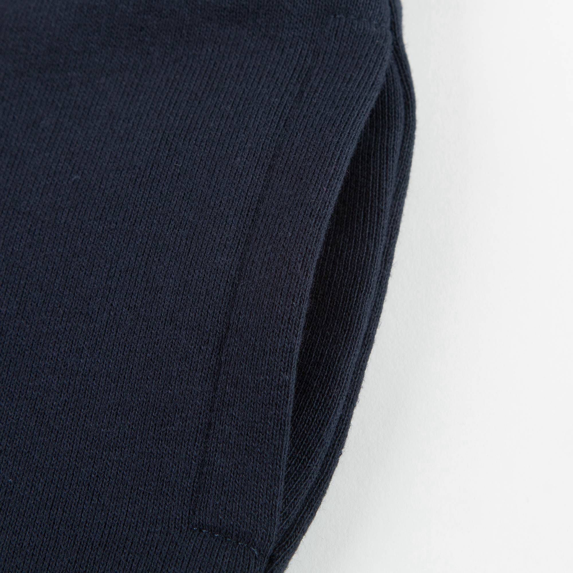 Girls Navy Blue Jersey Trousers With Star Trim