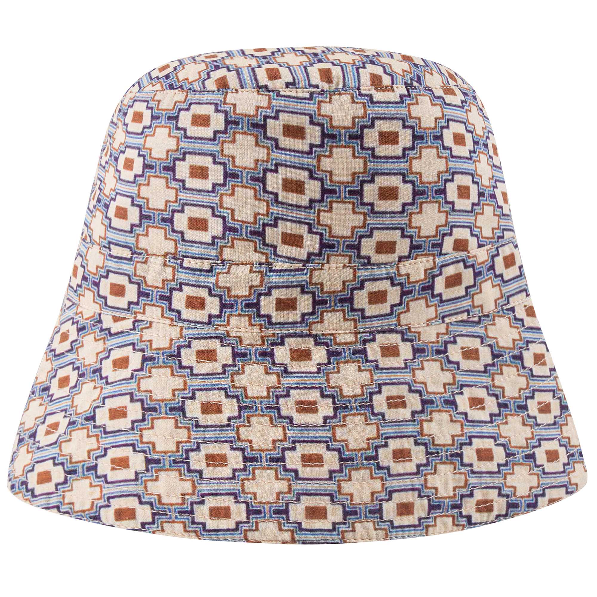 Baby Kaleido Blue Cotton Hat