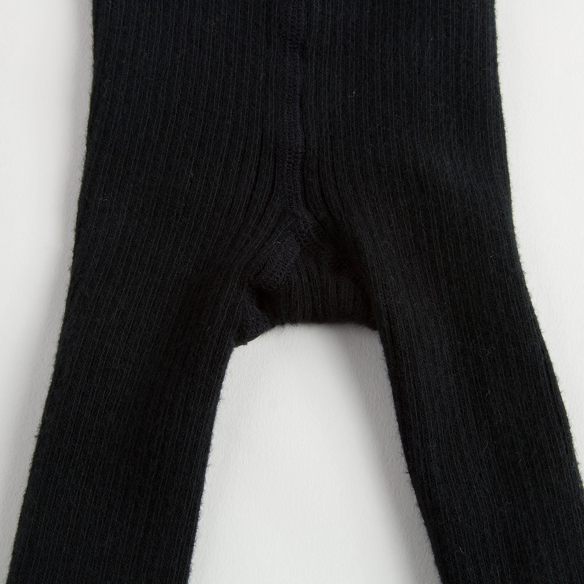 Baby Girls Black Cotton Tights - CÉMAROSE | Children's Fashion Store - 5