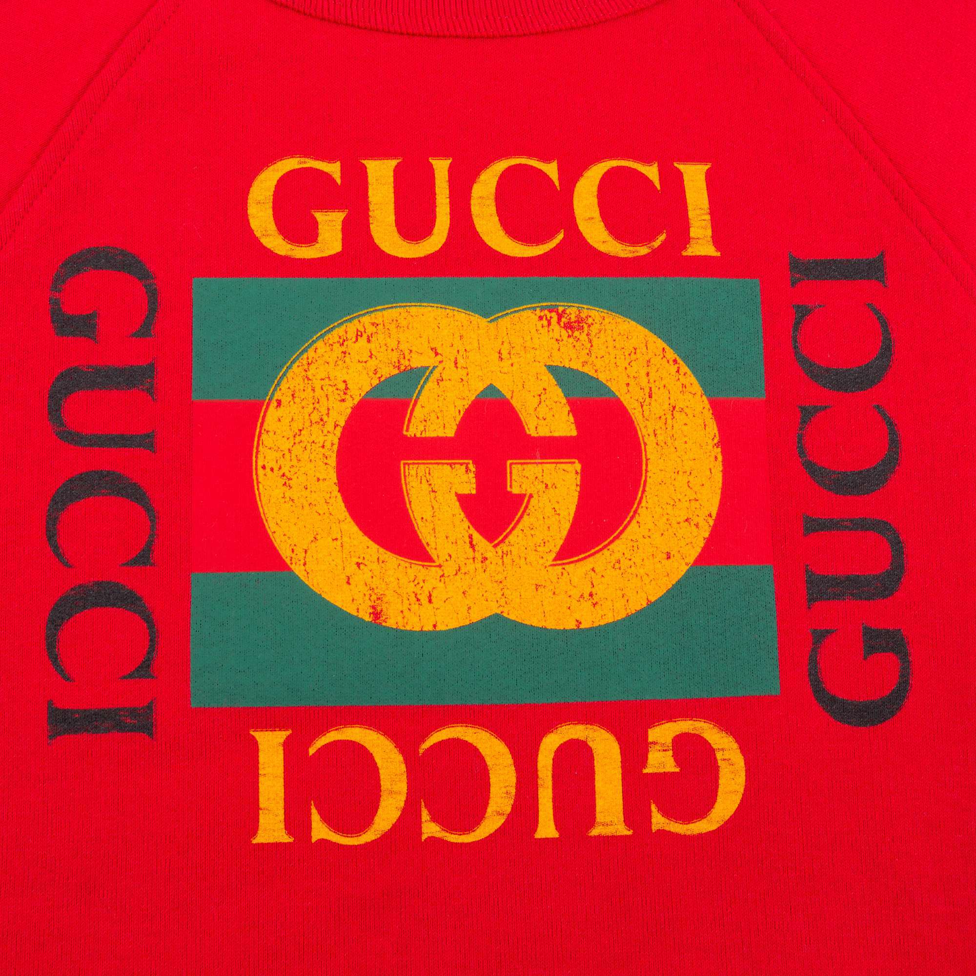 Girls Red Logo Sweatshirt