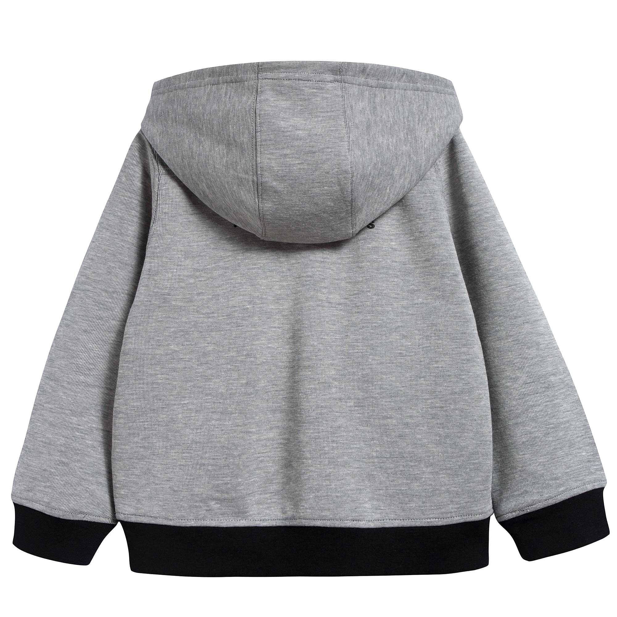 Boys Grey Cotton Cardigan Jogging