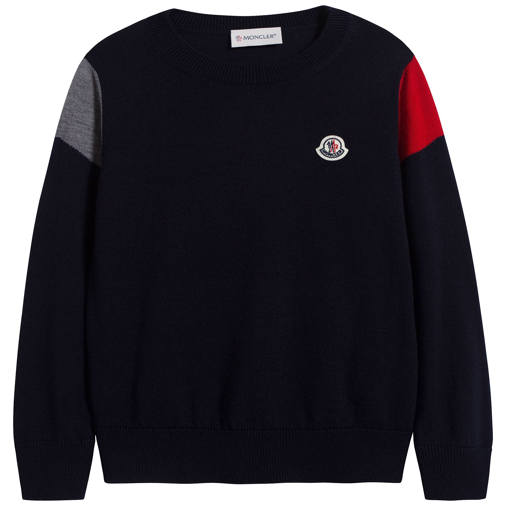 Boys Blue Virgin Wool Sweater