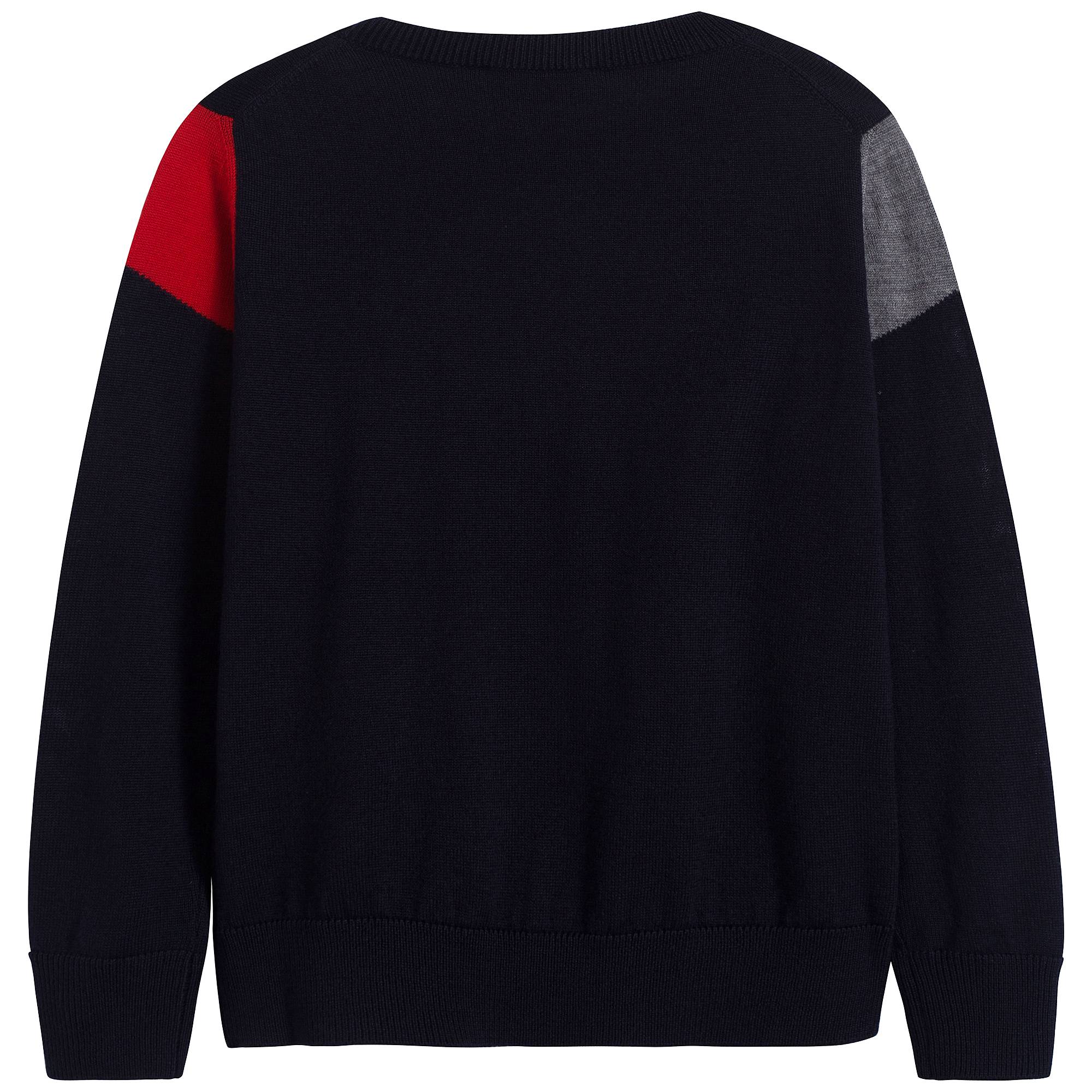 Boys Blue Virgin Wool Sweater