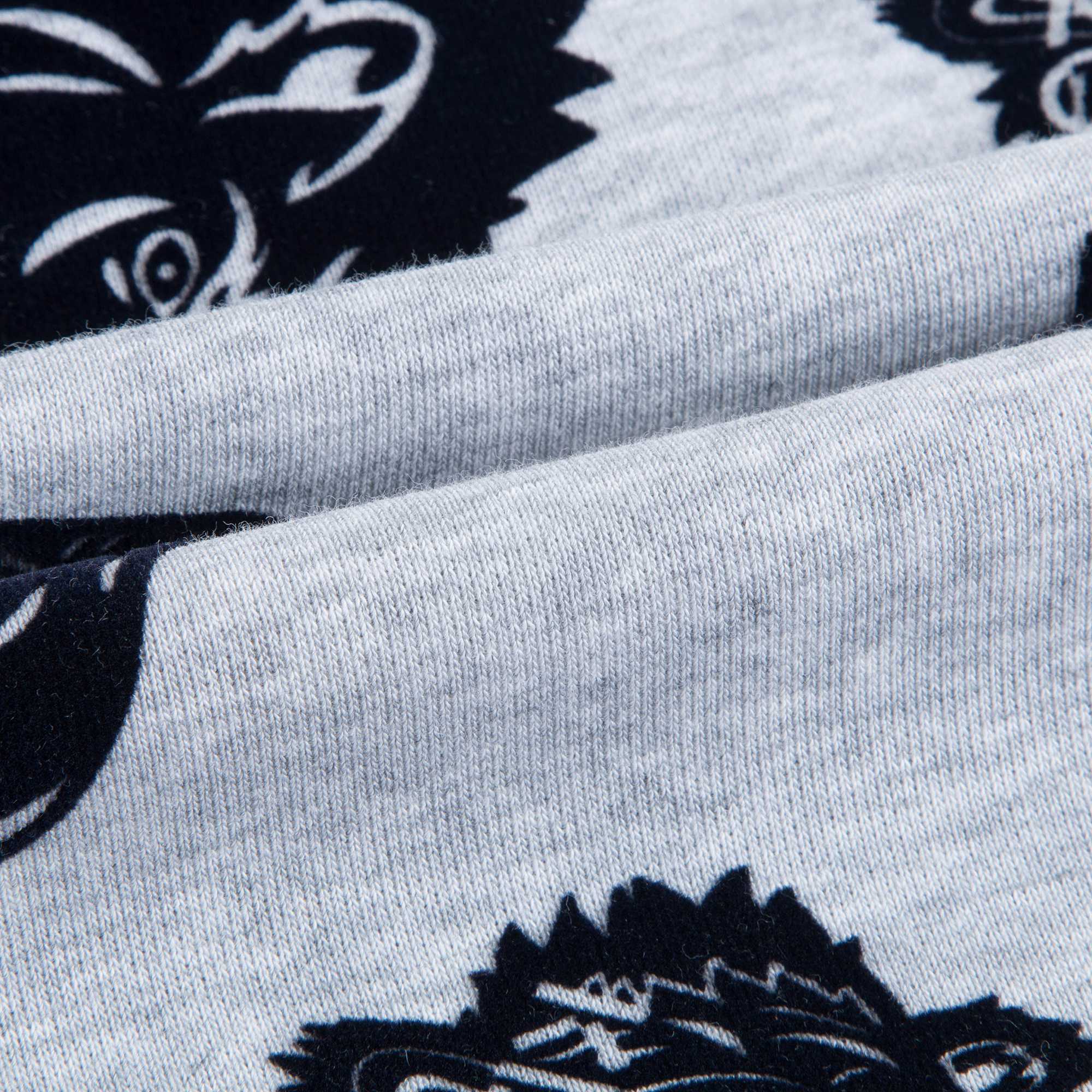 Girls Marl Grey Tiger Printed Cotton Sweatshirt
