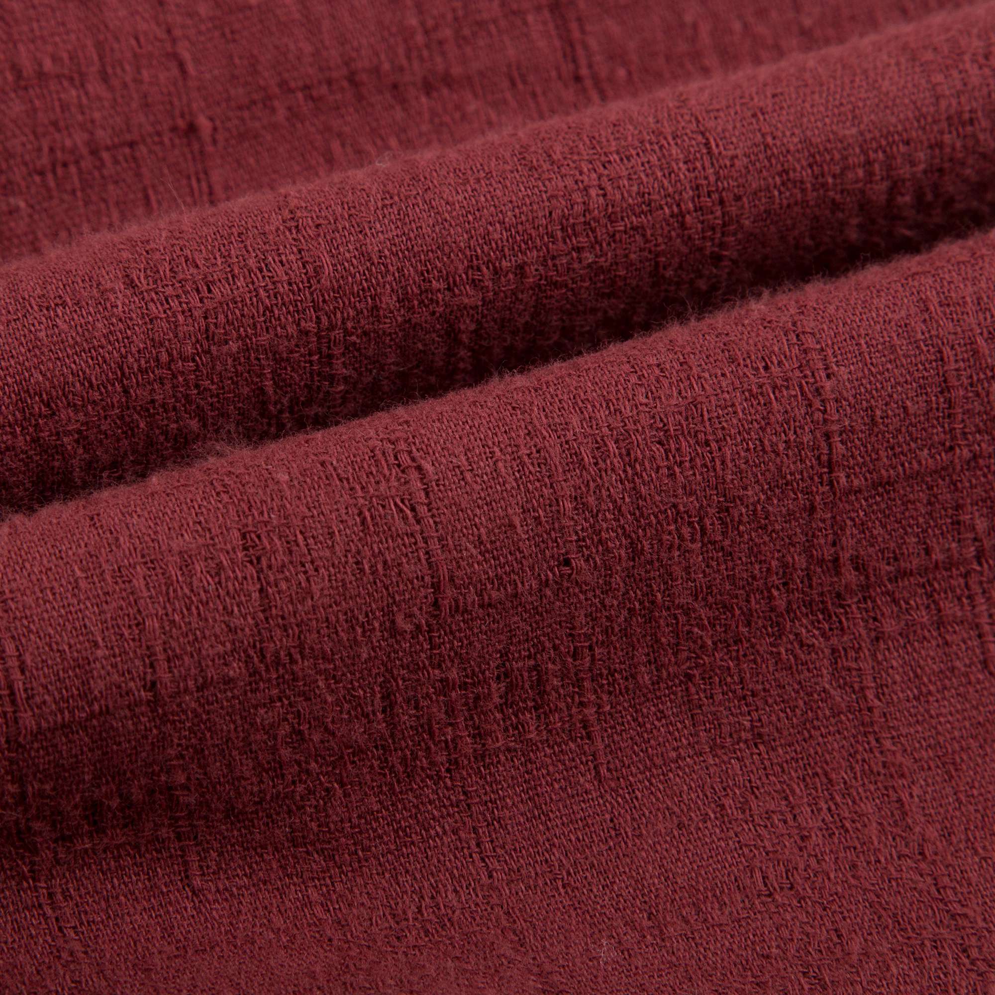 Girls Wine Red "Ourika" Cotton Dress