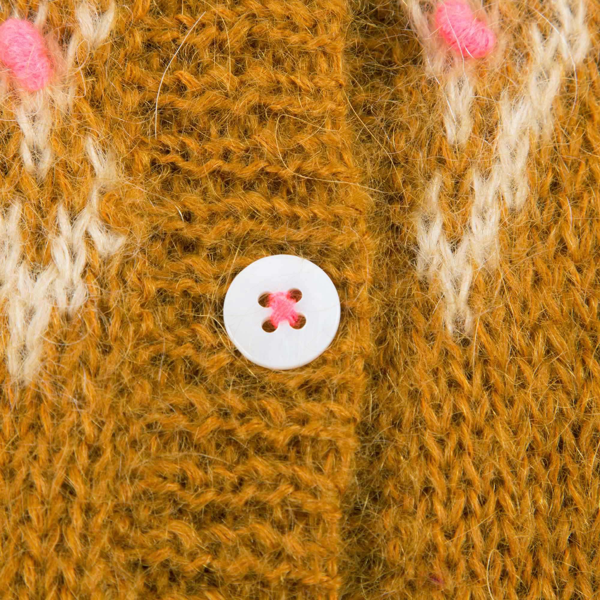 Girls Yellow "Berbere" Cardigan