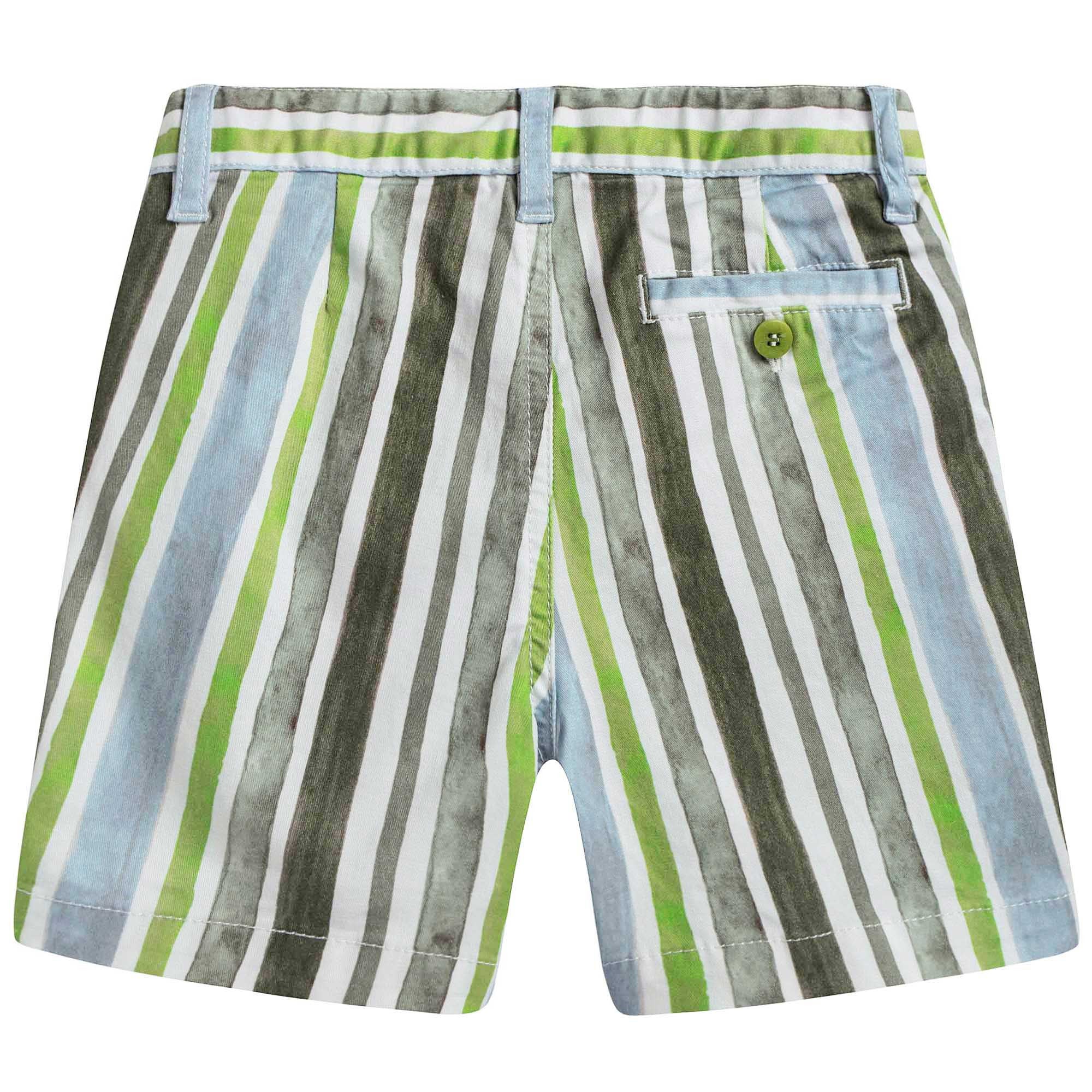Boys Striped Watercolour Shorts