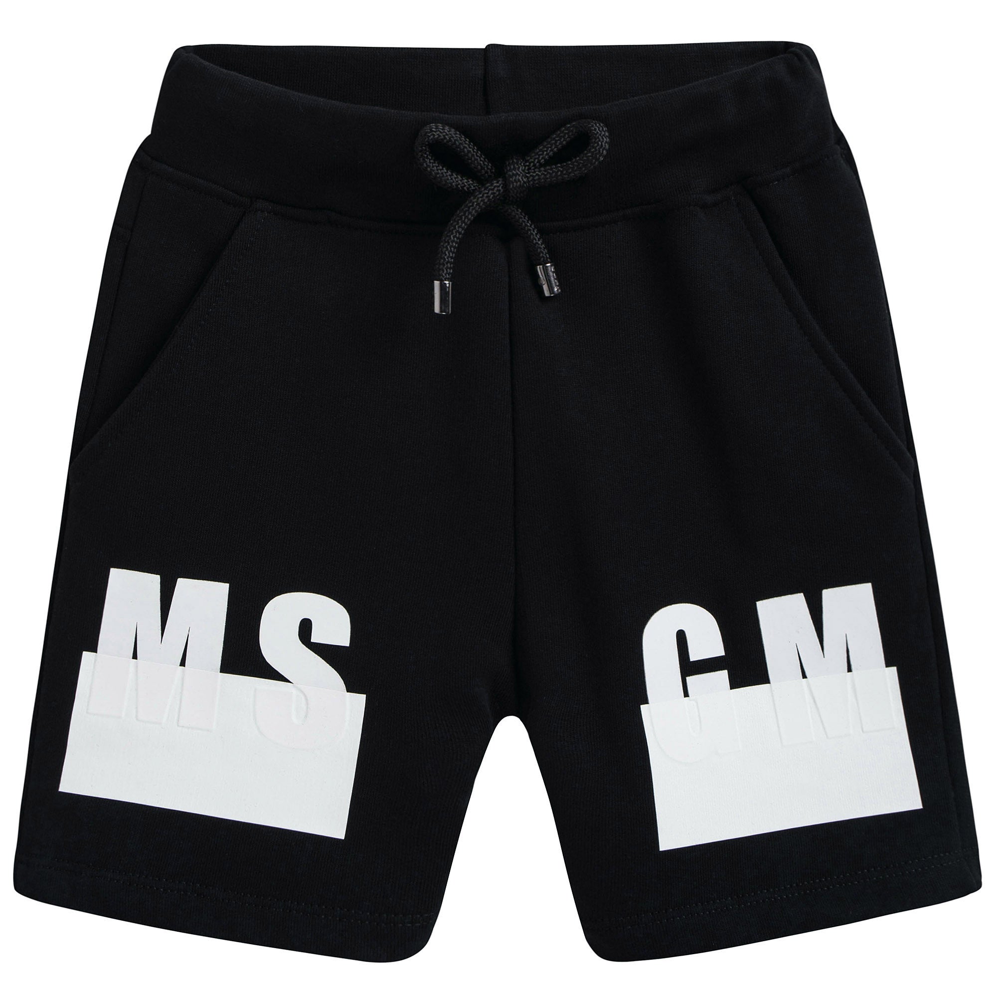 Boys Black Tracksuit Shorts