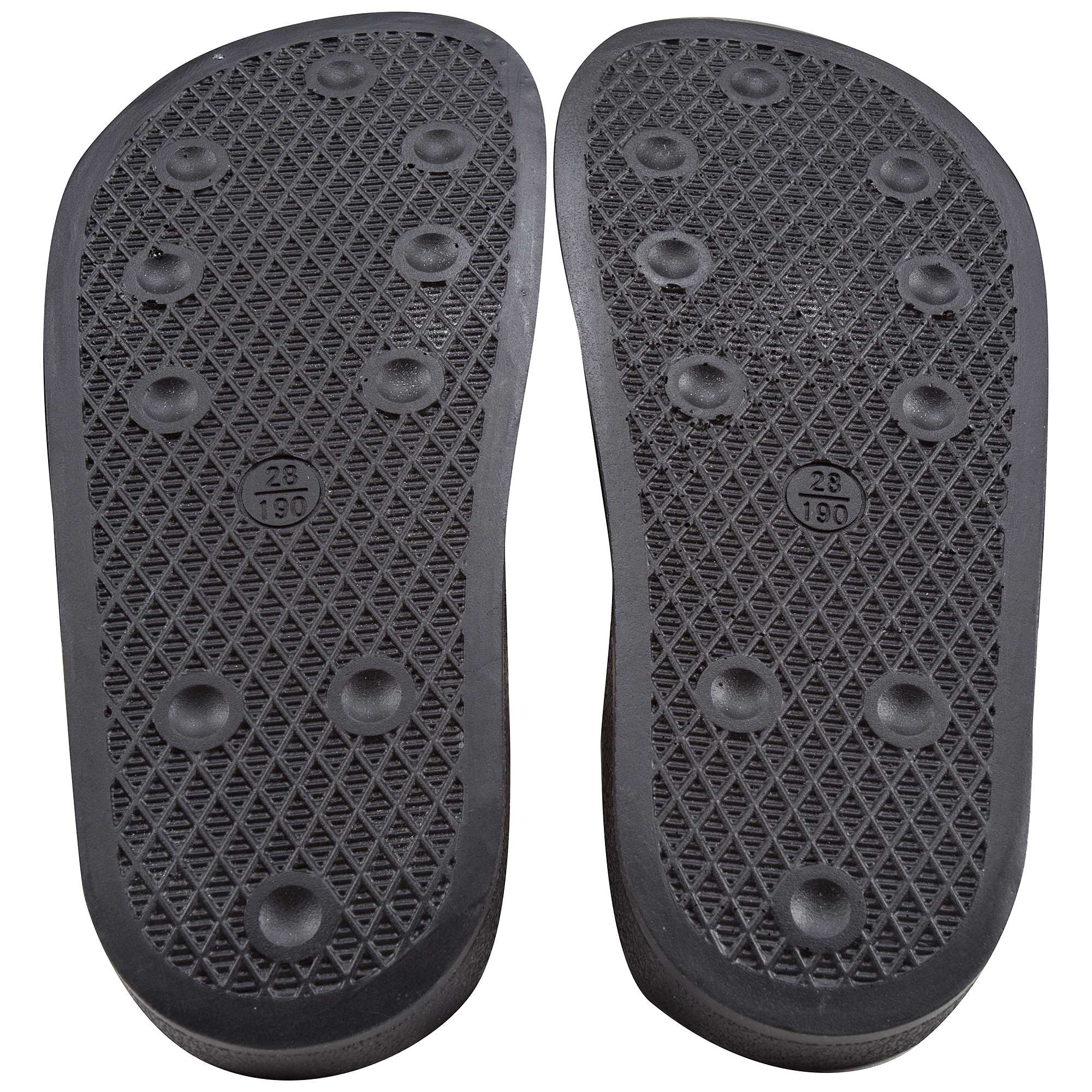 Girls & Boys Black Logo Slipper