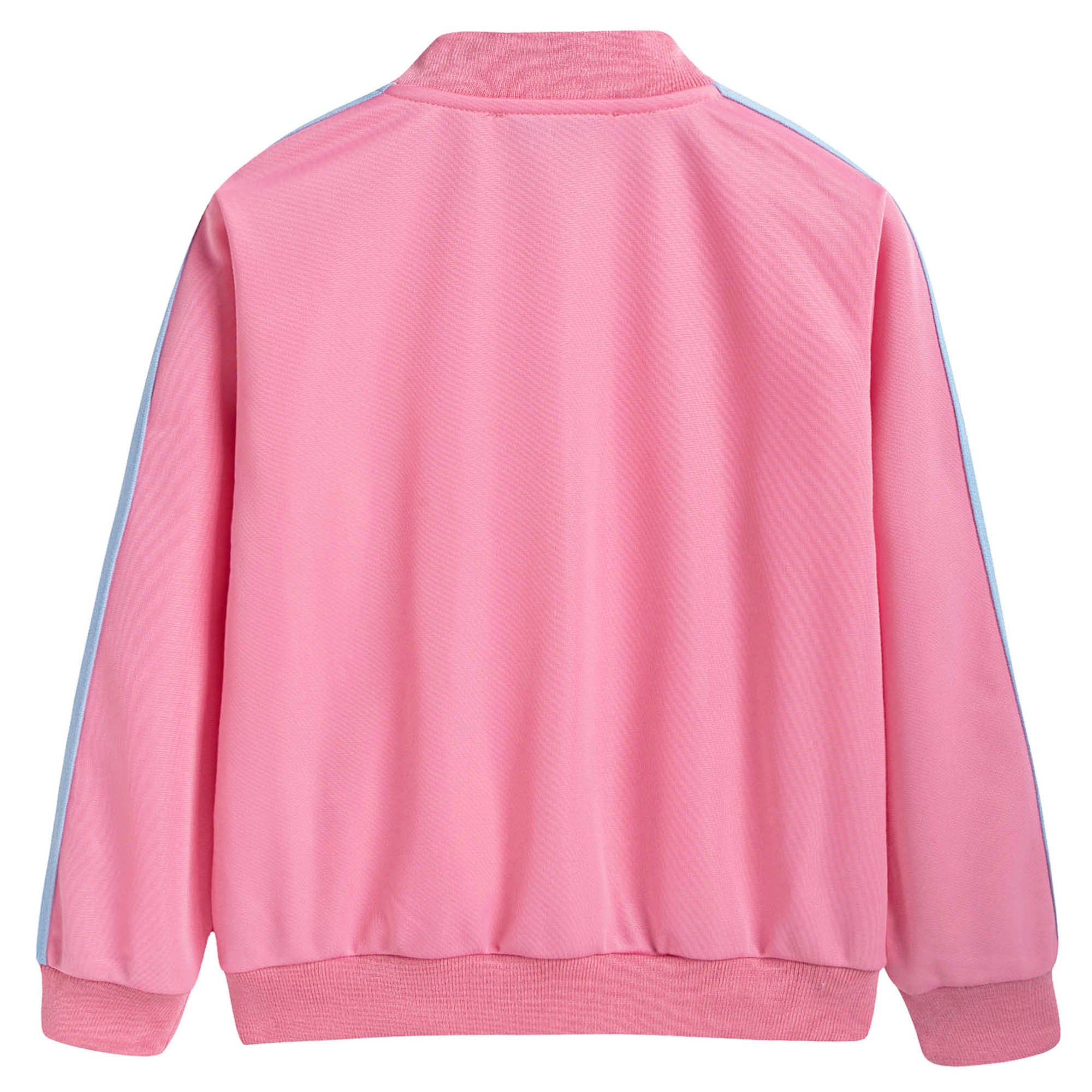 Girls Pink Logo Triacetat Unisex Jacket