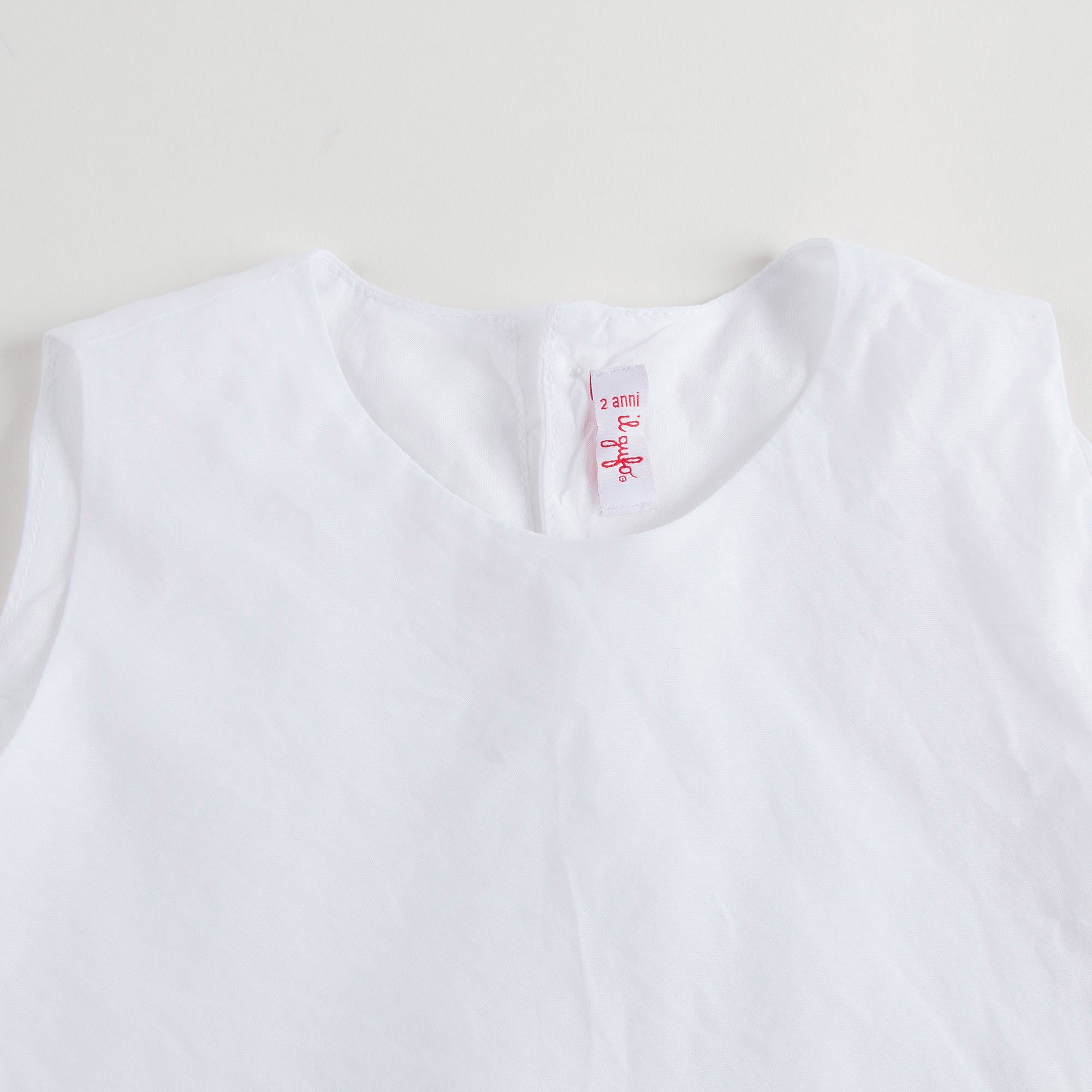 Girls White Cotton Peplum T-Shirt - CÉMAROSE | Children's Fashion Store - 3